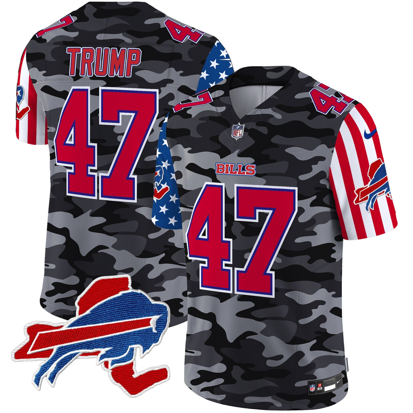 Men's Bills American Style Vapor Limited Jersey - All Stitched
