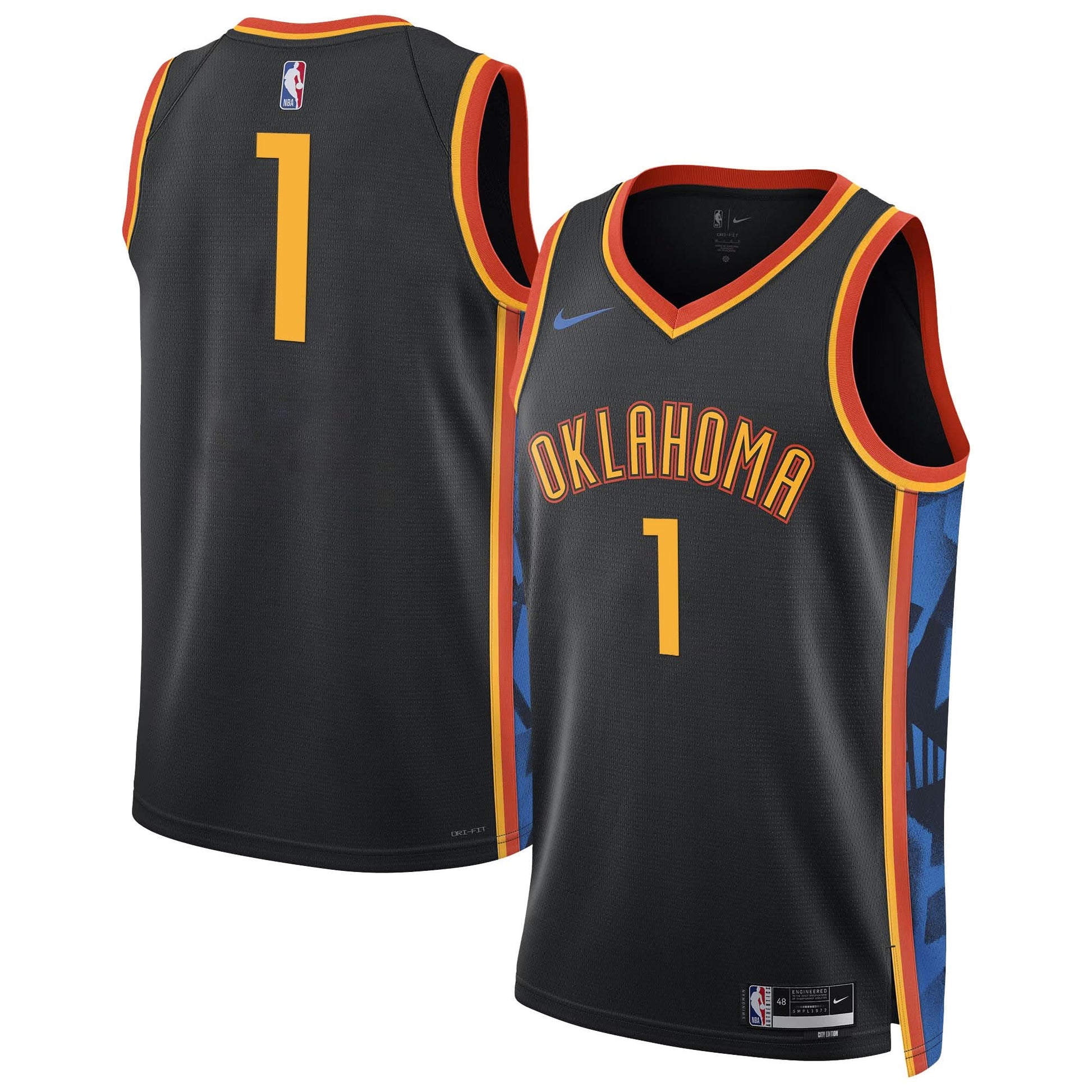 Men's Oklahoma City Thunder 2024/25 City Edition Swingman Jersey - All Stitched