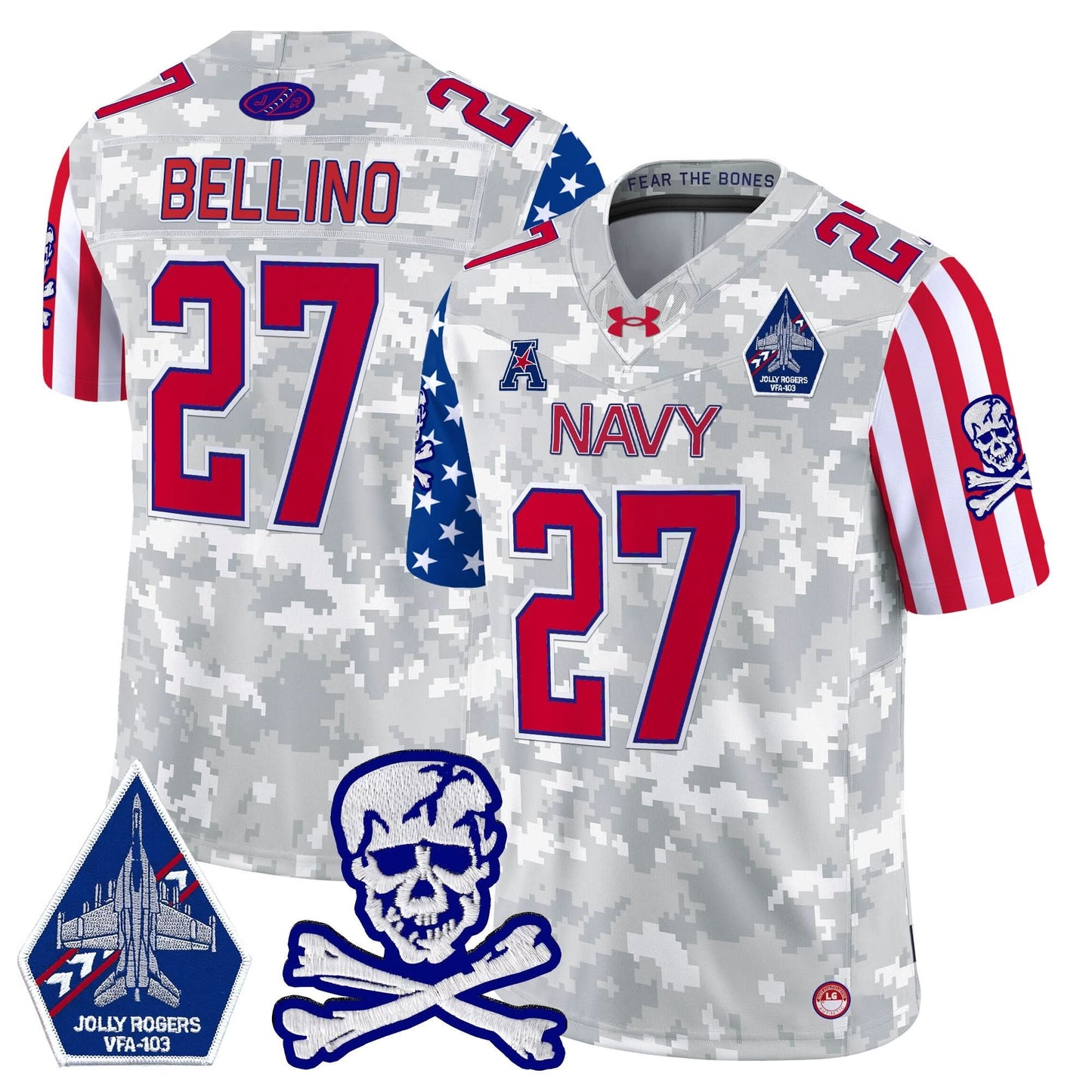 Navy Midshipmen 2024 American Style Vapor Limited Jersey - All Stitched