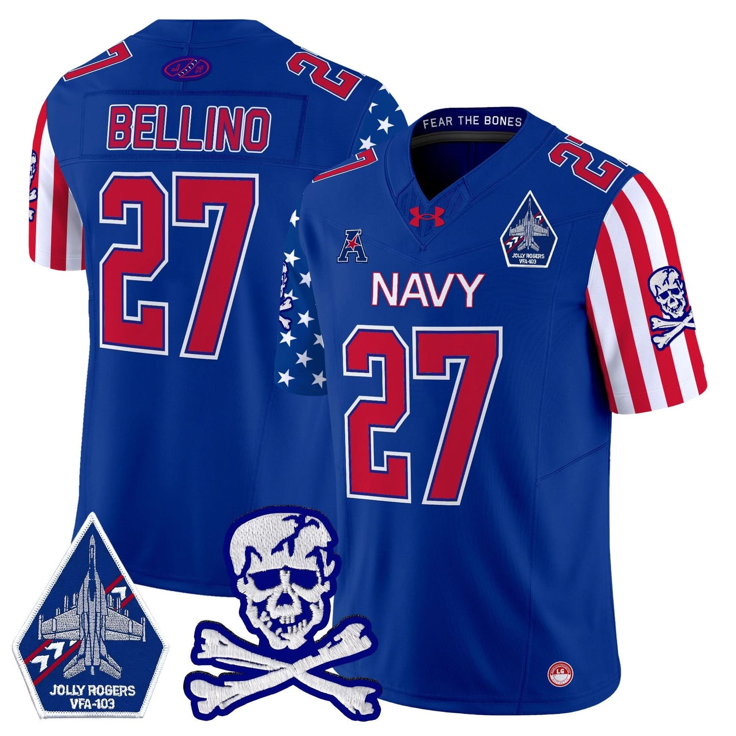 Navy Midshipmen 2024 American Style Vapor Limited Jersey - All Stitched