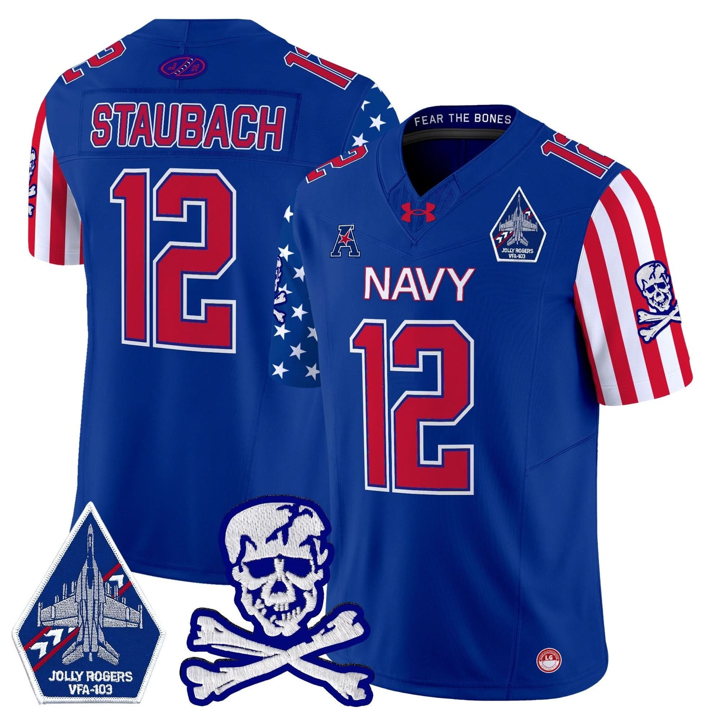 Navy Midshipmen 2024 American Style Vapor Limited Jersey - All Stitched