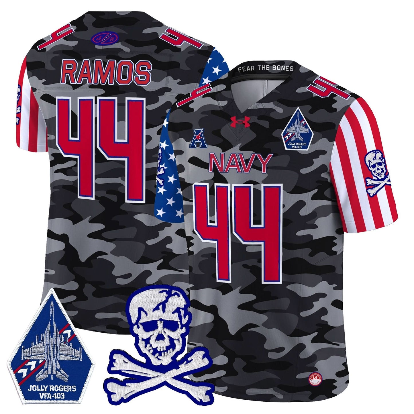 Navy Midshipmen 2024 American Style Vapor Limited Jersey - All Stitched