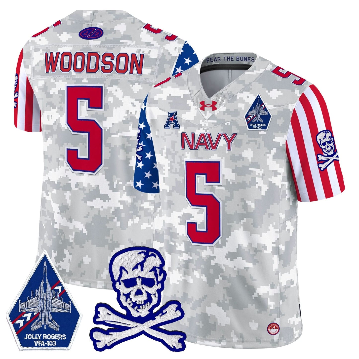 Navy Midshipmen 2024 American Style Vapor Limited Jersey - All Stitched