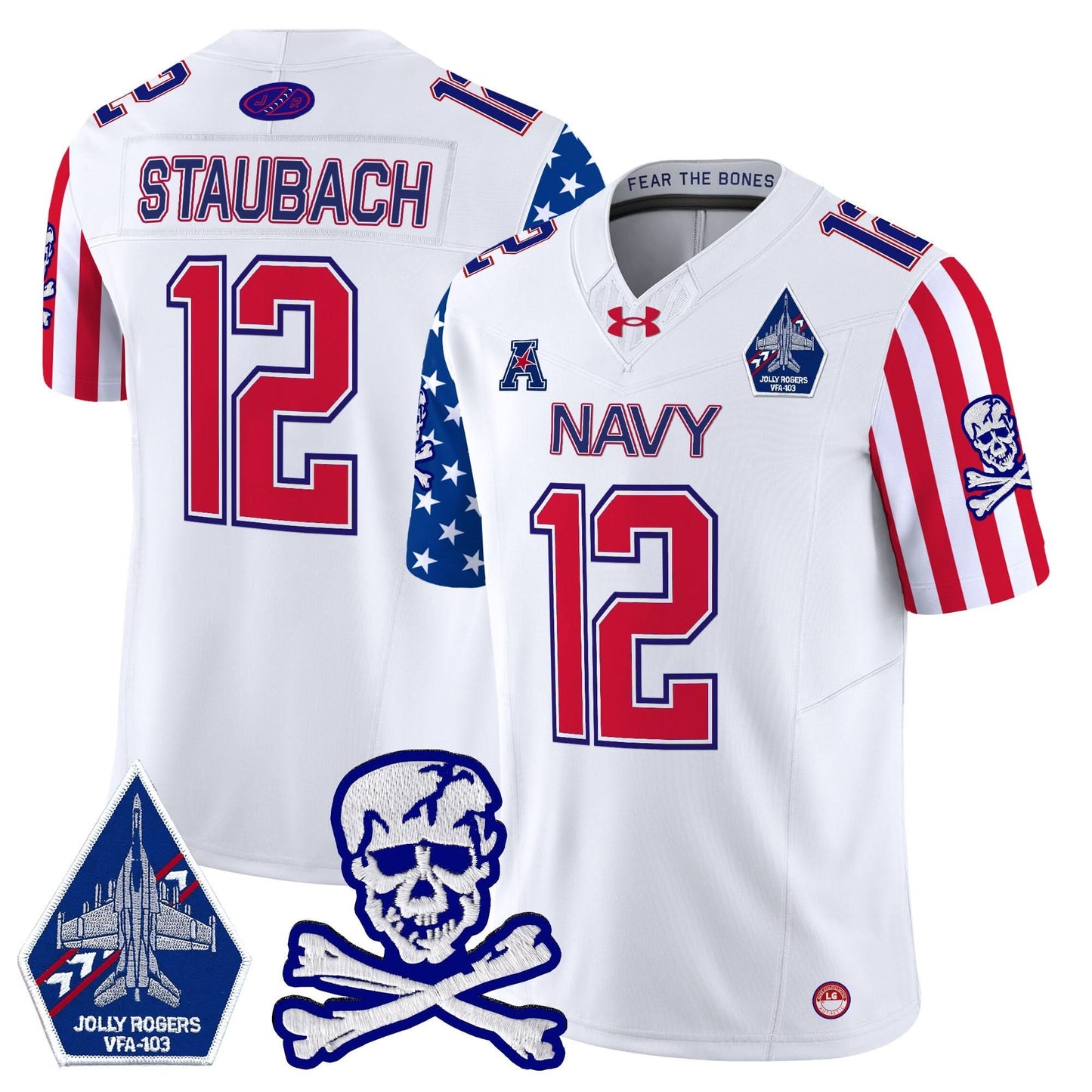 Navy Midshipmen 2024 American Style Vapor Limited Jersey - All Stitched