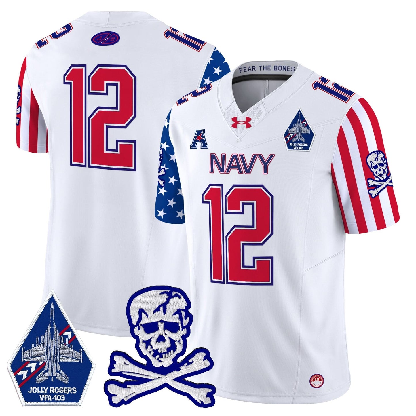 Navy Midshipmen 2024 American Style Vapor Limited Jersey - All Stitched