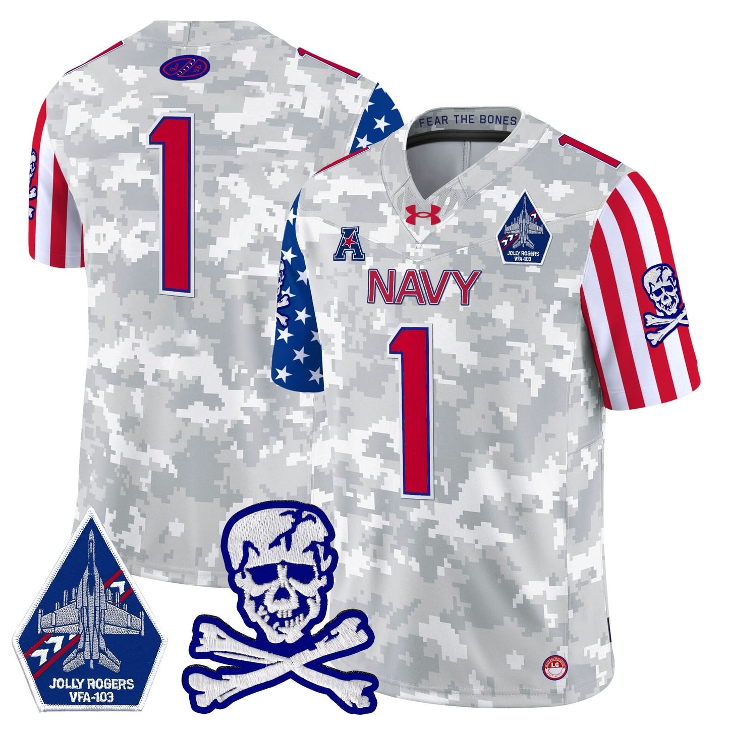Navy Midshipmen 2024 American Style Vapor Limited Jersey - All Stitched