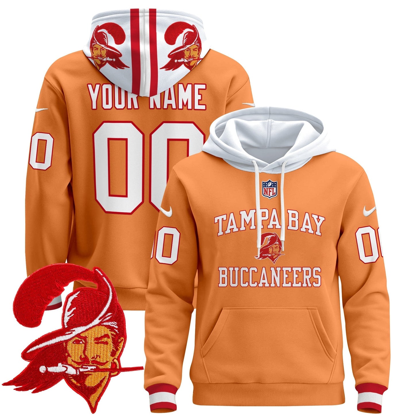 Tampa Bay Buccaneers 2024 Custom Pullover Hoodie V3