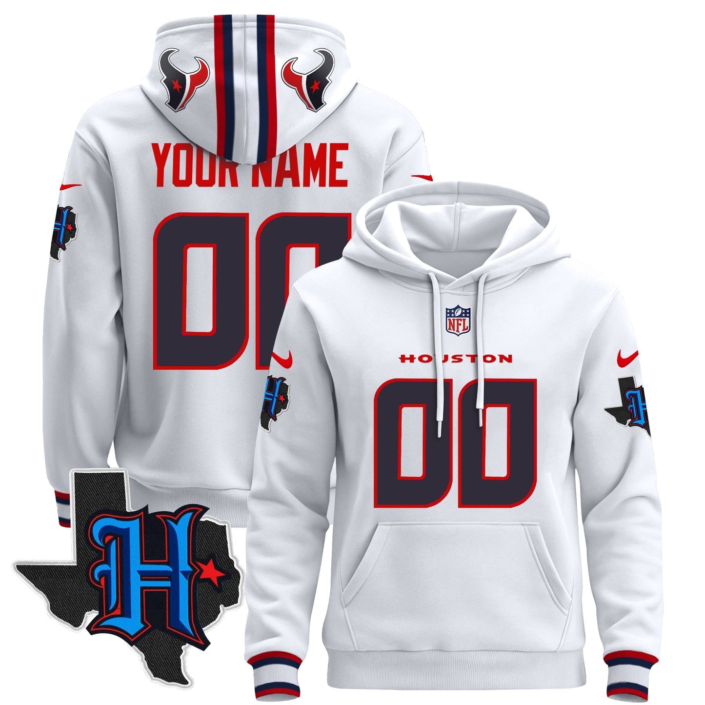 Houston Texans 2024 Custom Pullover Hoodie