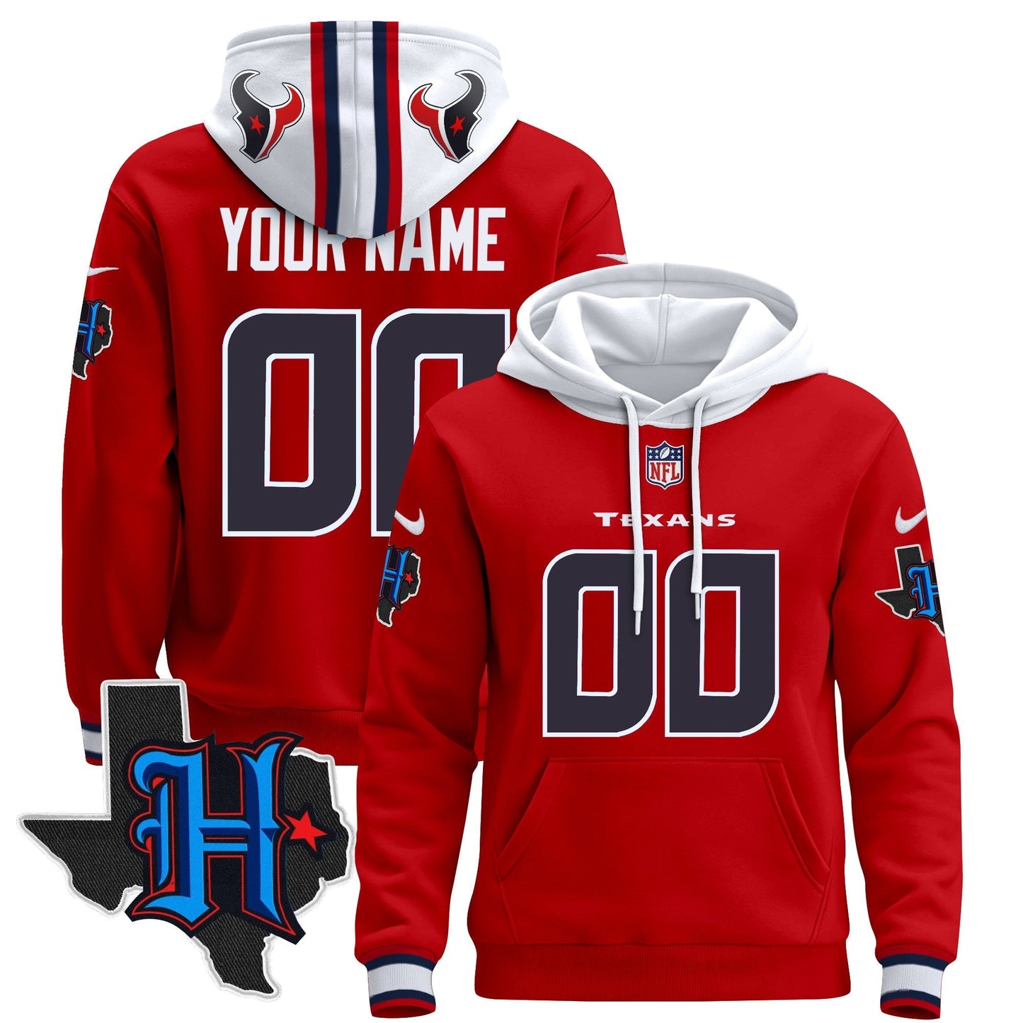 Houston Texans 2024 Custom Pullover Hoodie