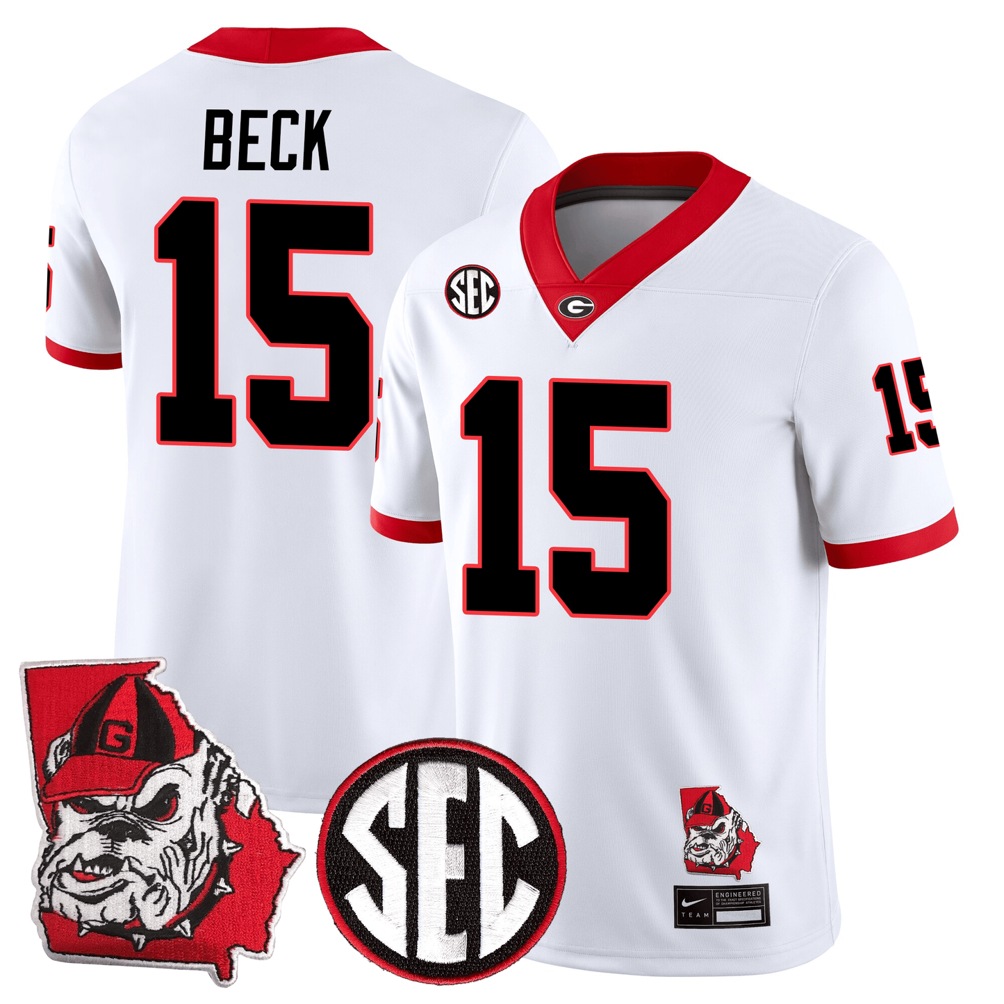 Georgia Bulldogs Football 24/25 Jersey - Georgia State Map Patch
