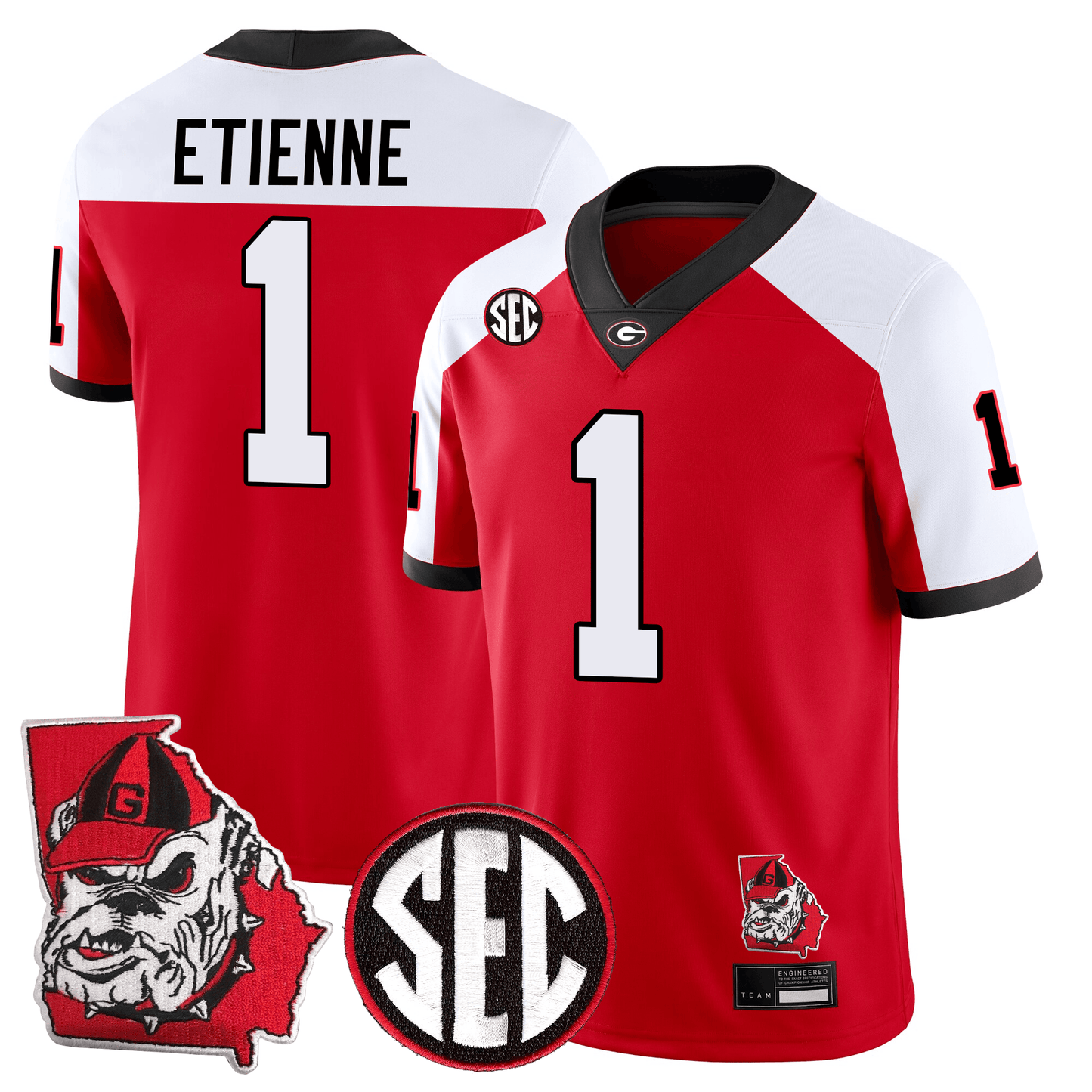 Georgia Bulldogs Football 24/25 Jersey - Georgia State Map Patch