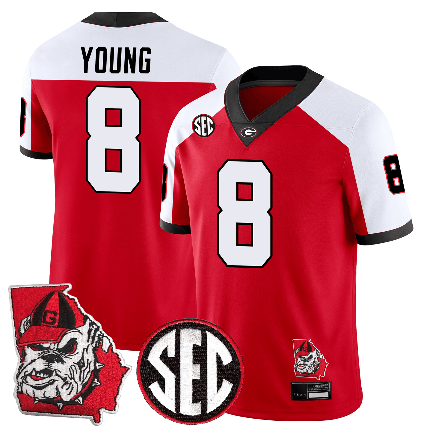 Georgia Bulldogs Football 24/25 Jersey - Georgia State Map Patch