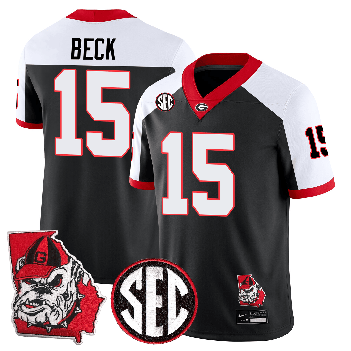 Georgia Bulldogs Football 24/25 Jersey - Georgia State Map Patch