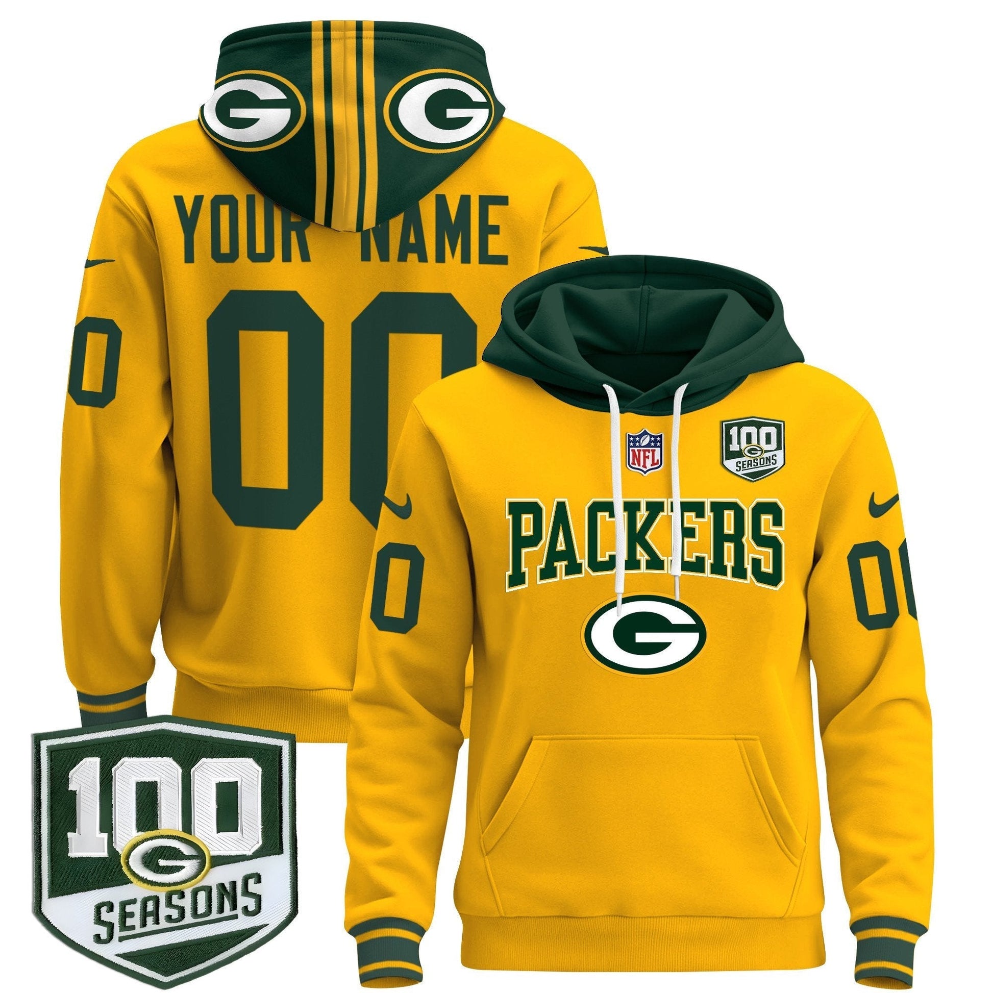 Green Bay Packers 2024 Custom Pullover Hoodie