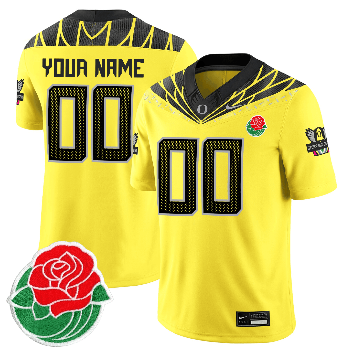ORE Rose Bowl Patch Vapor Limited Custom Jersey - All Stitched