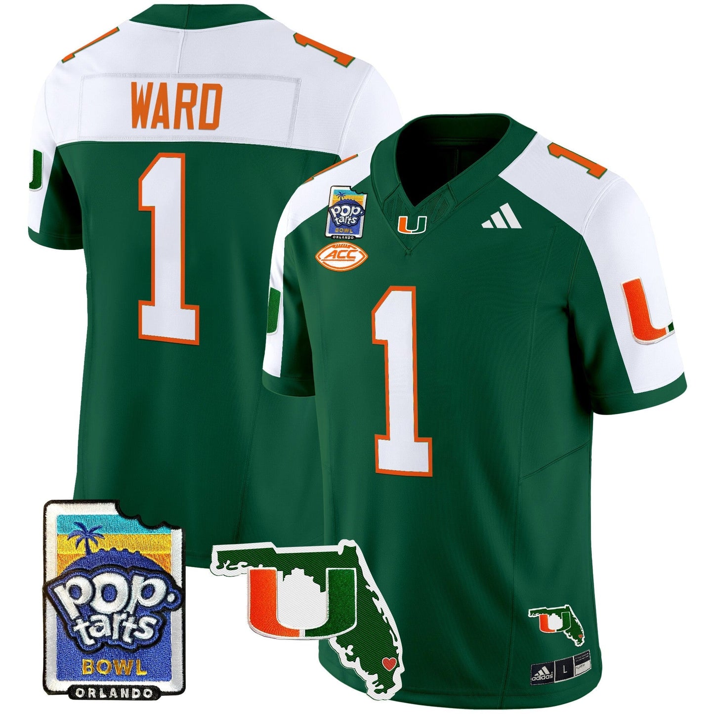 MIA 2025 PopTarts Bowl Patch Vapor Limited Jersey - All Stitched