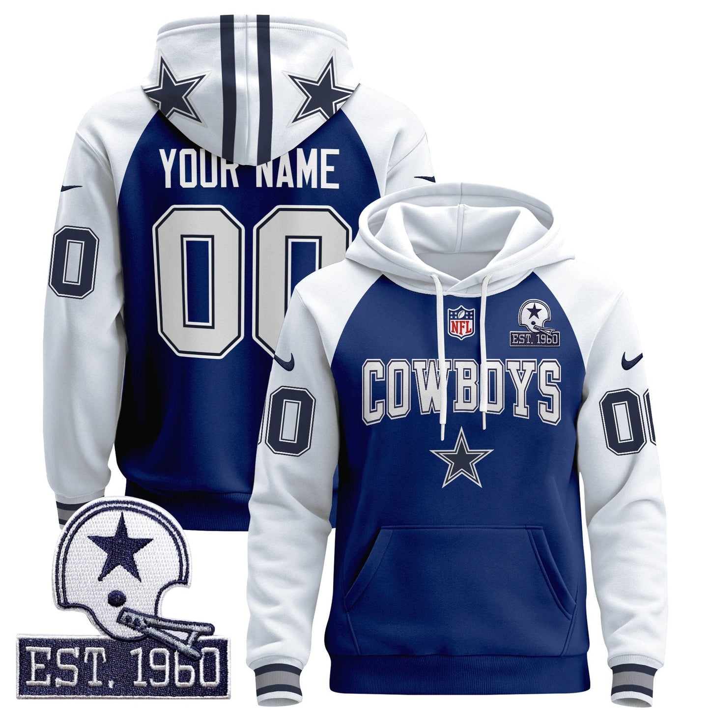 Dallas Cowboys 2024 Custom Pullover Hoodie V2