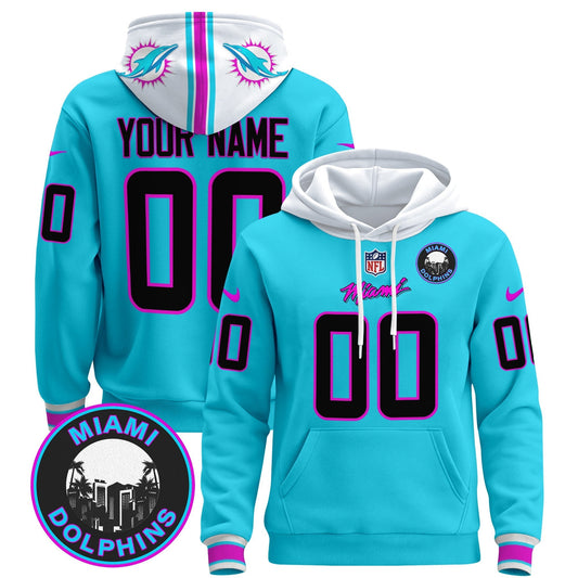 Dolphins "Miami Vice" Custom Pullover Hoodie