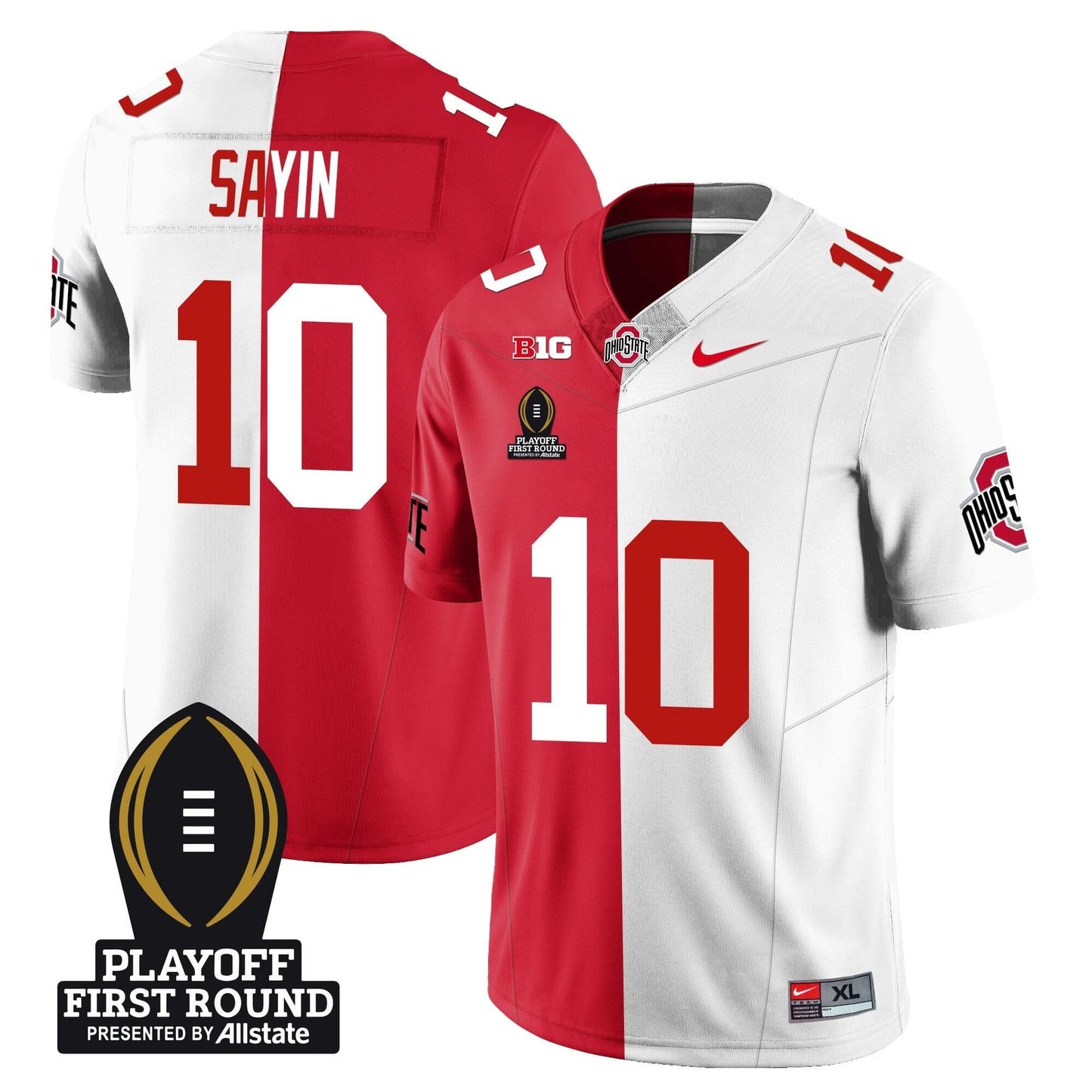 Ohio State Buckeyes Football - Playoff First Round Patch - All Stitched