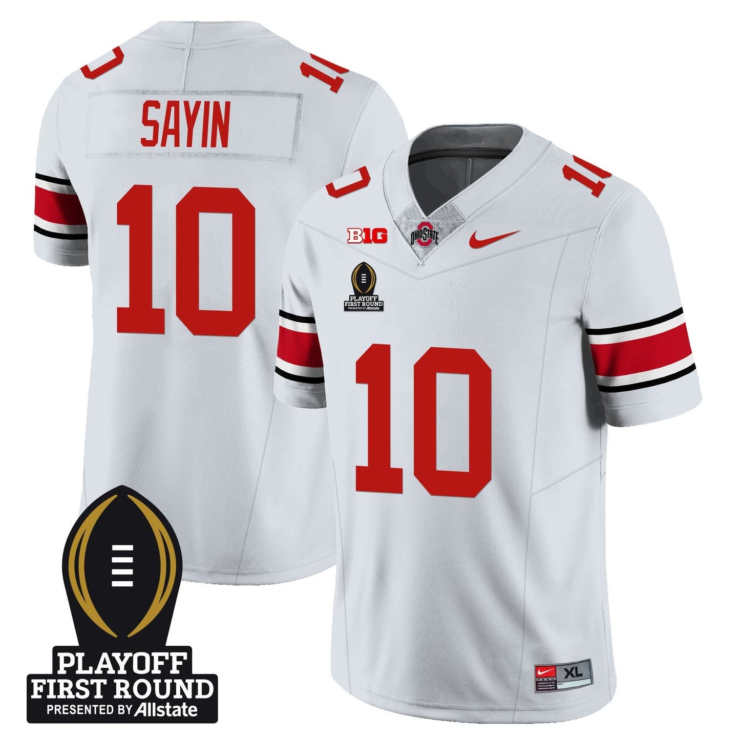 Ohio State Buckeyes Football - Playoff First Round Patch - All Stitched