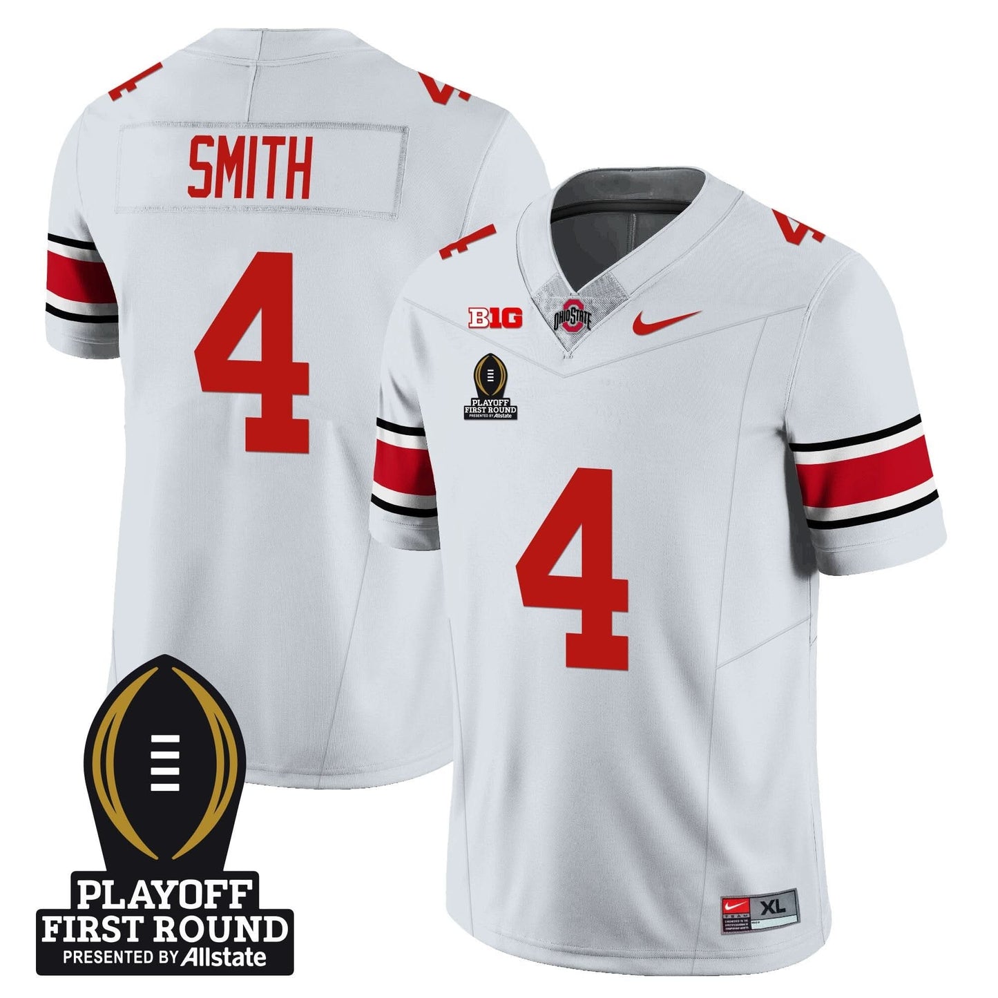 Ohio State Buckeyes Football - Playoff First Round Patch - All Stitched