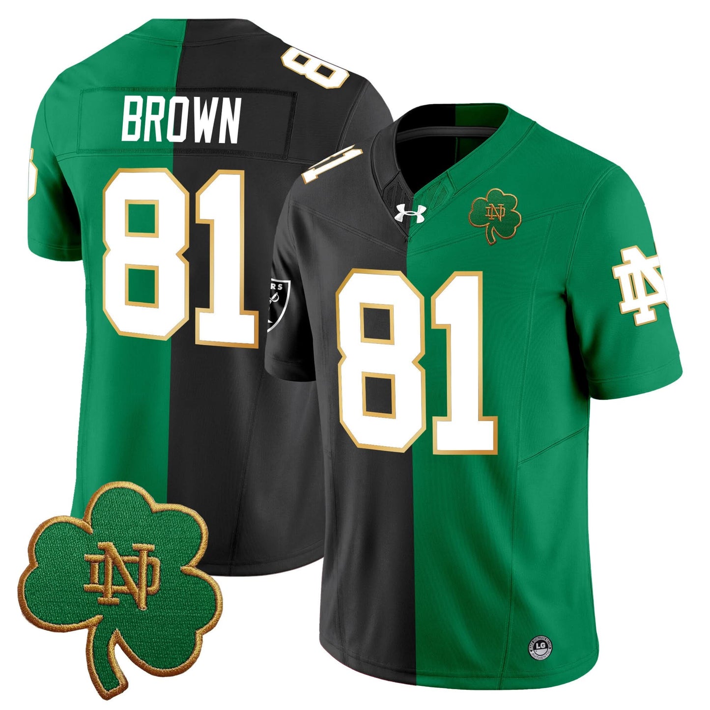 Notre Dame Fighting Irish Split Vapor Limited Jersey - All Stitched