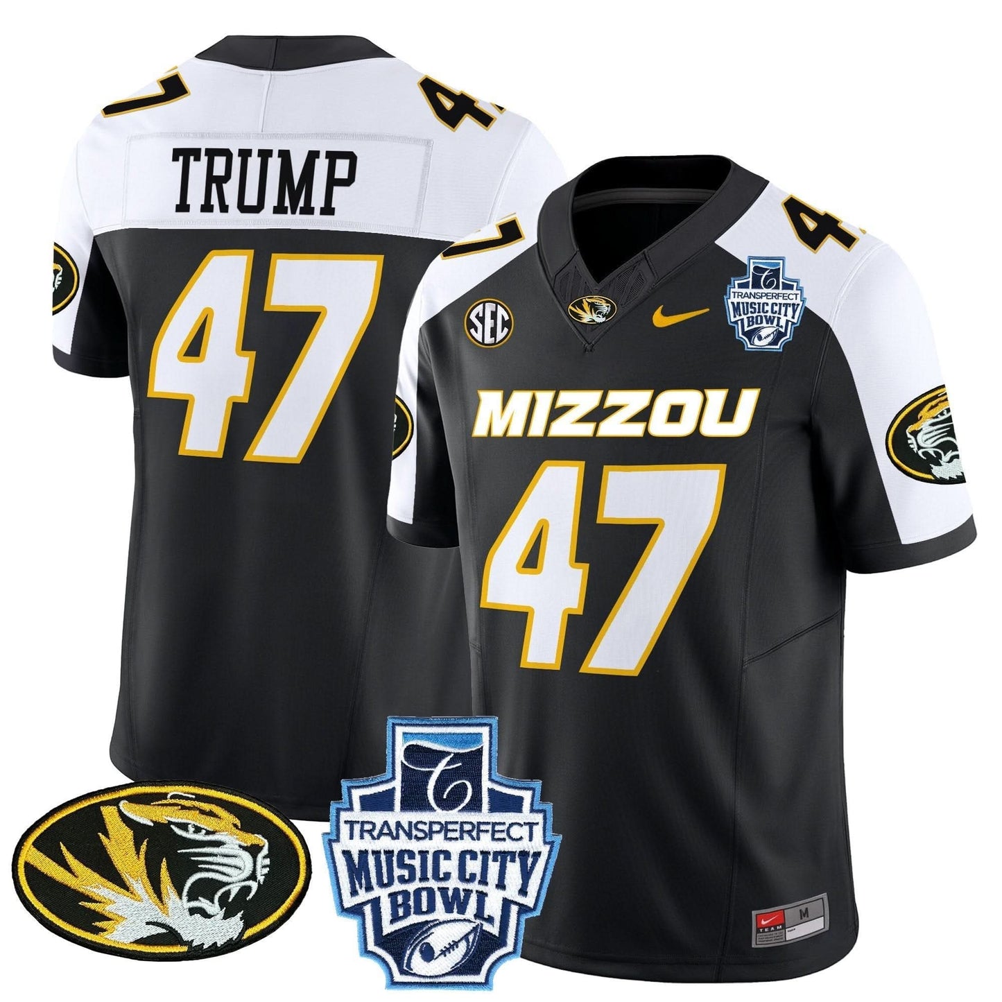Missouri Tigers 2024 Music City Bowl Vapor Limited Jersey - All Stitched