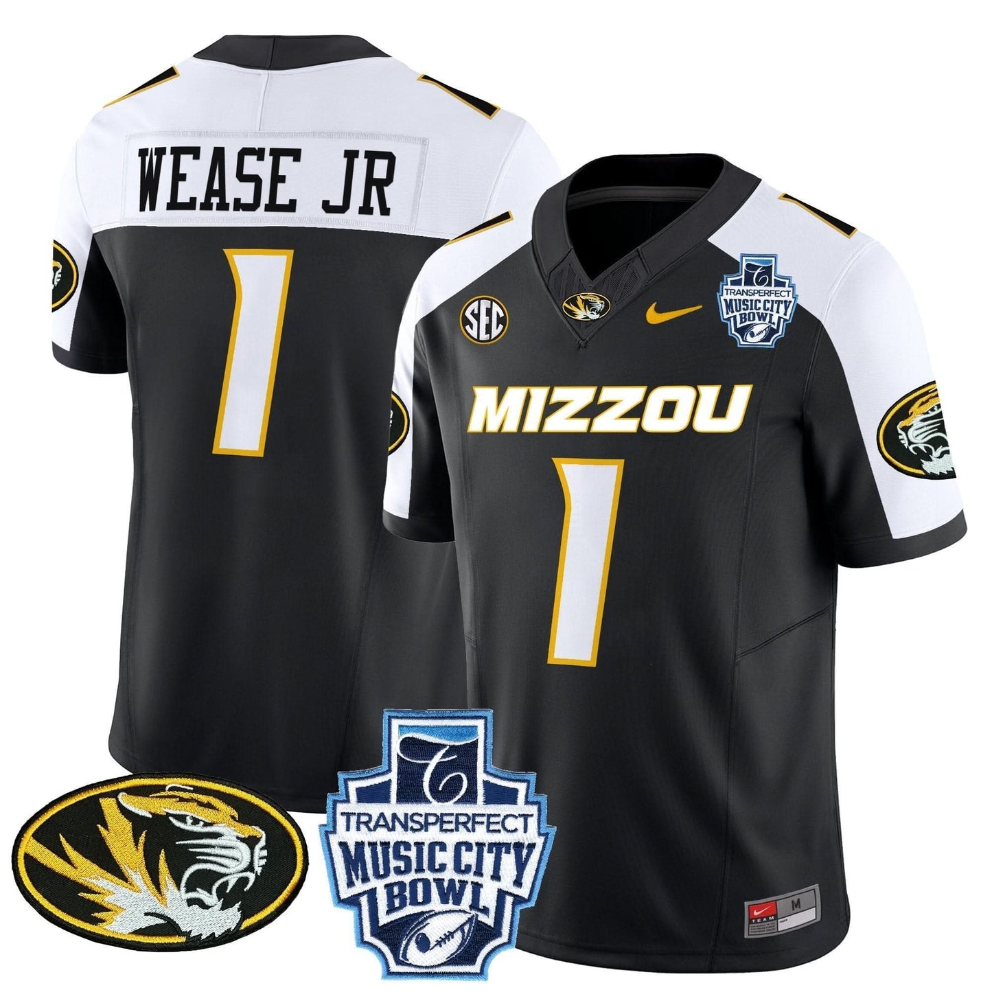 Missouri Tigers 2024 Music City Bowl Vapor Limited Jersey - All Stitched