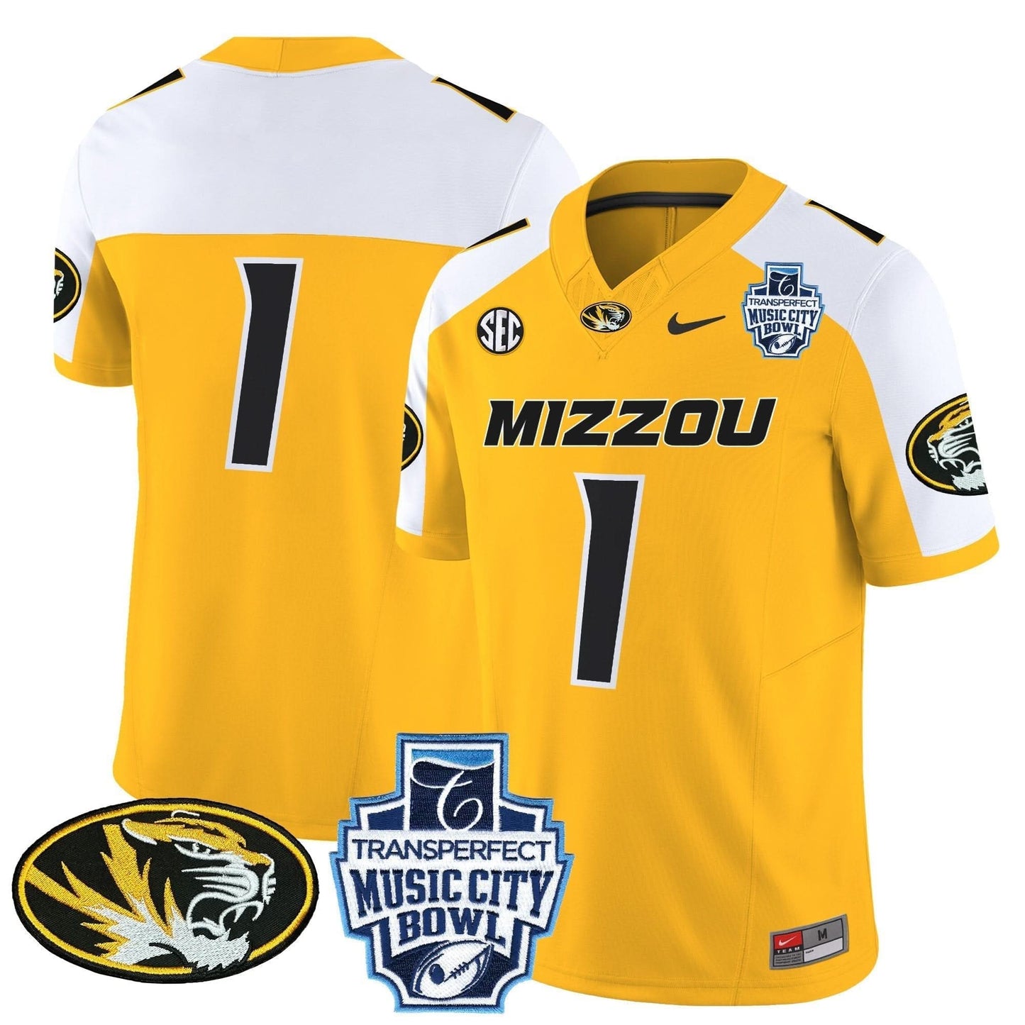 Missouri Tigers 2024 Music City Bowl Vapor Limited Jersey - All Stitched