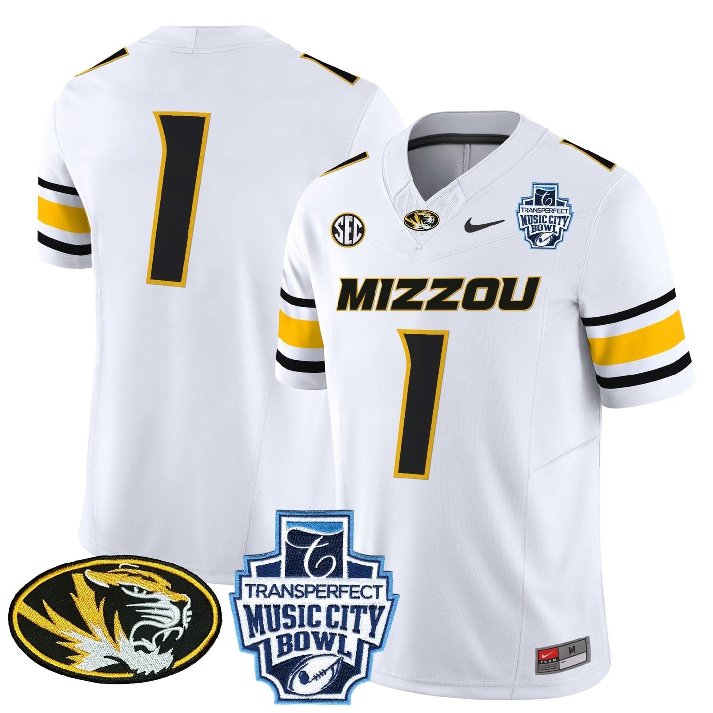 Missouri Tigers 2024 Music City Bowl Vapor Limited Jersey - All Stitched