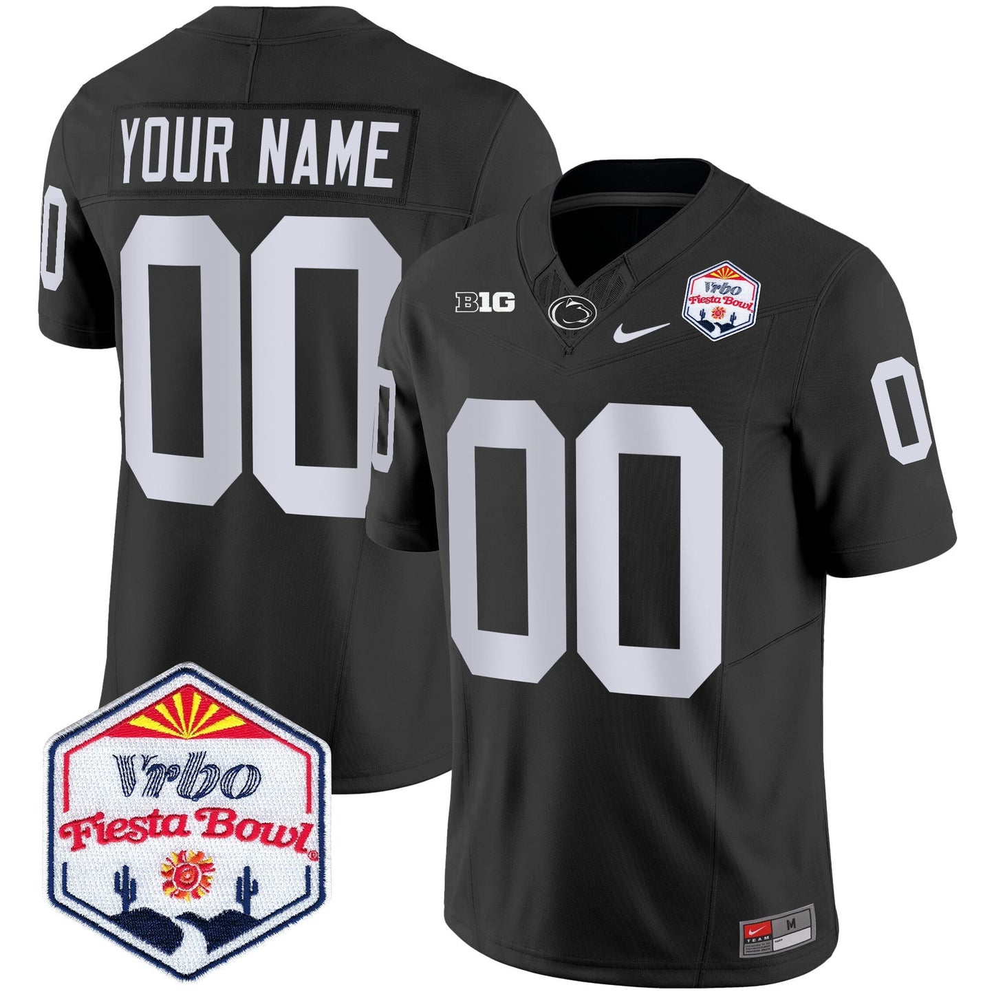 PSU 2024 The Fiesta Bowl Patch Vapor Limited Custom Jersey - All Stitched