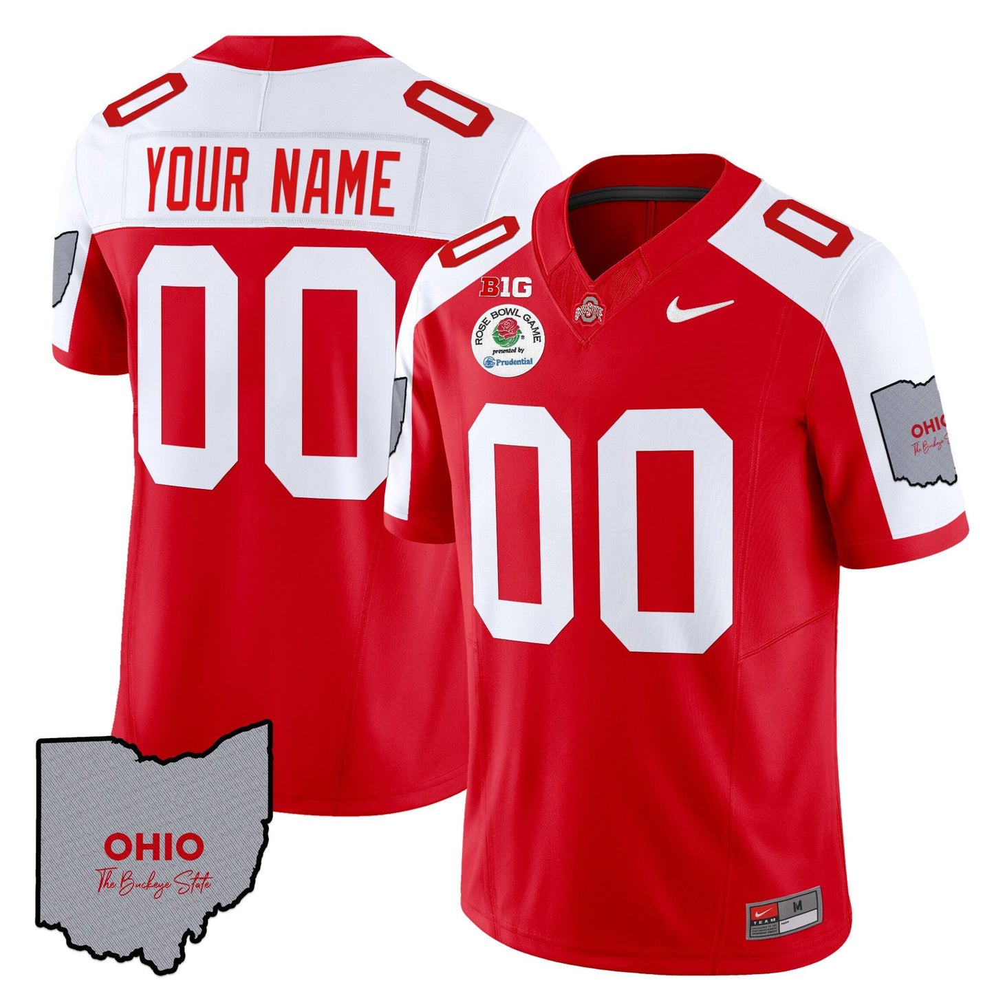 OSU Rose Bowl Vapor Limited Custom Jersey V3 - Stitched