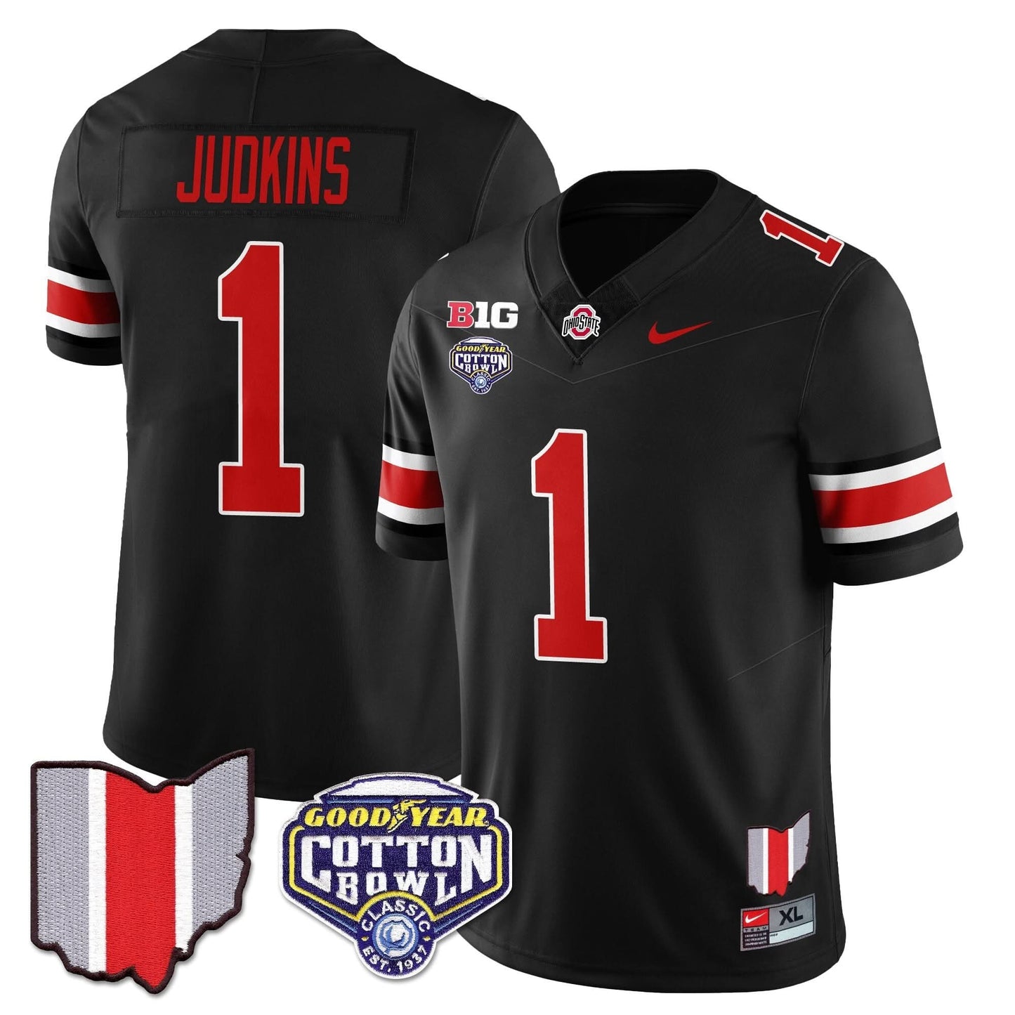 Ohio State Buckeyes 2024 Cotton Bowl Classic Jersey - All Stitched