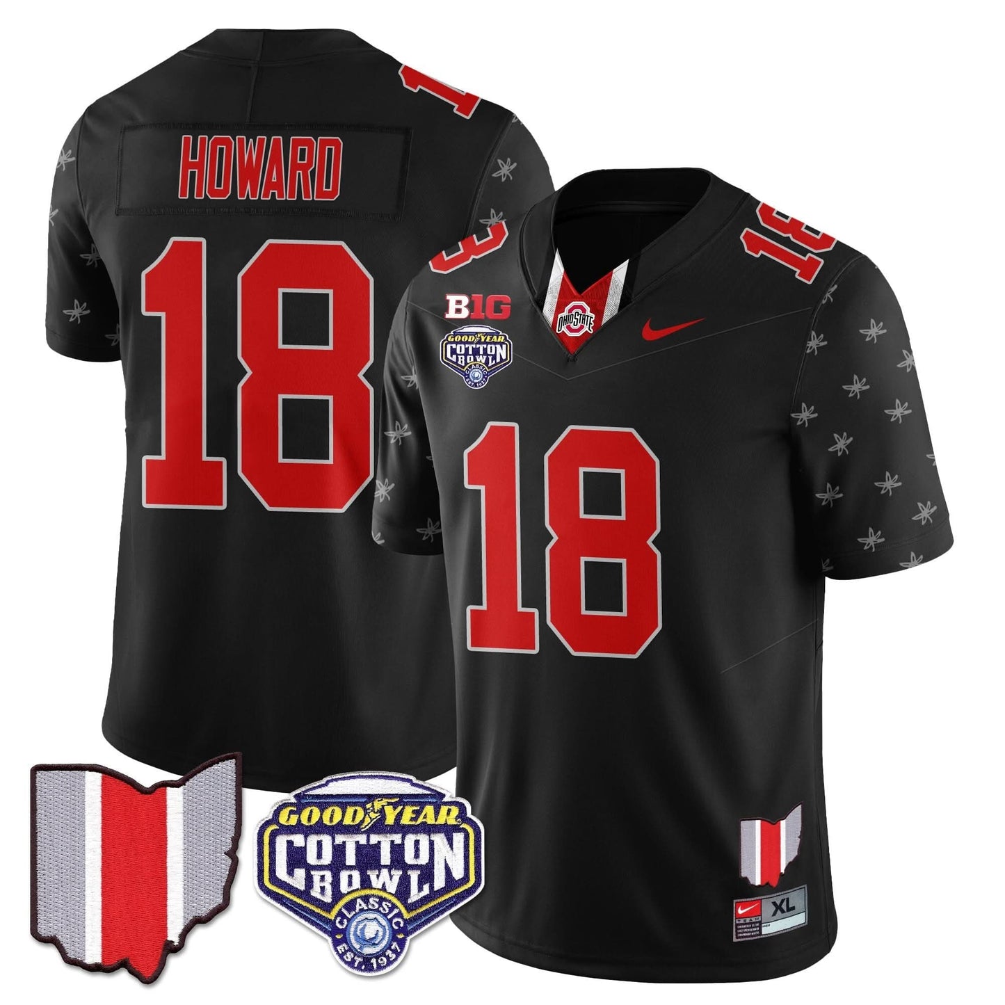 Ohio State Buckeyes 2024 Cotton Bowl Classic Jersey - All Stitched