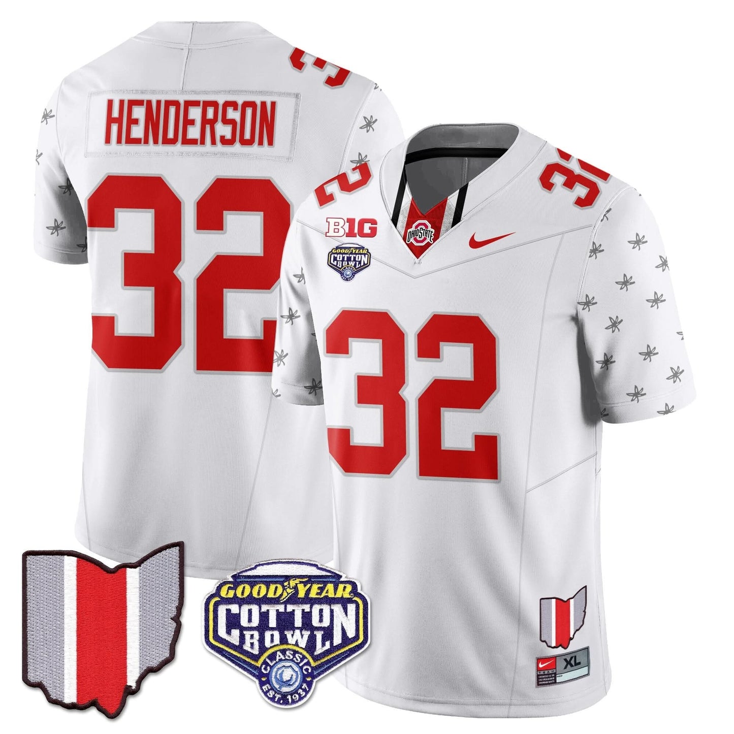 Ohio State Buckeyes 2024 Cotton Bowl Classic Jersey - All Stitched
