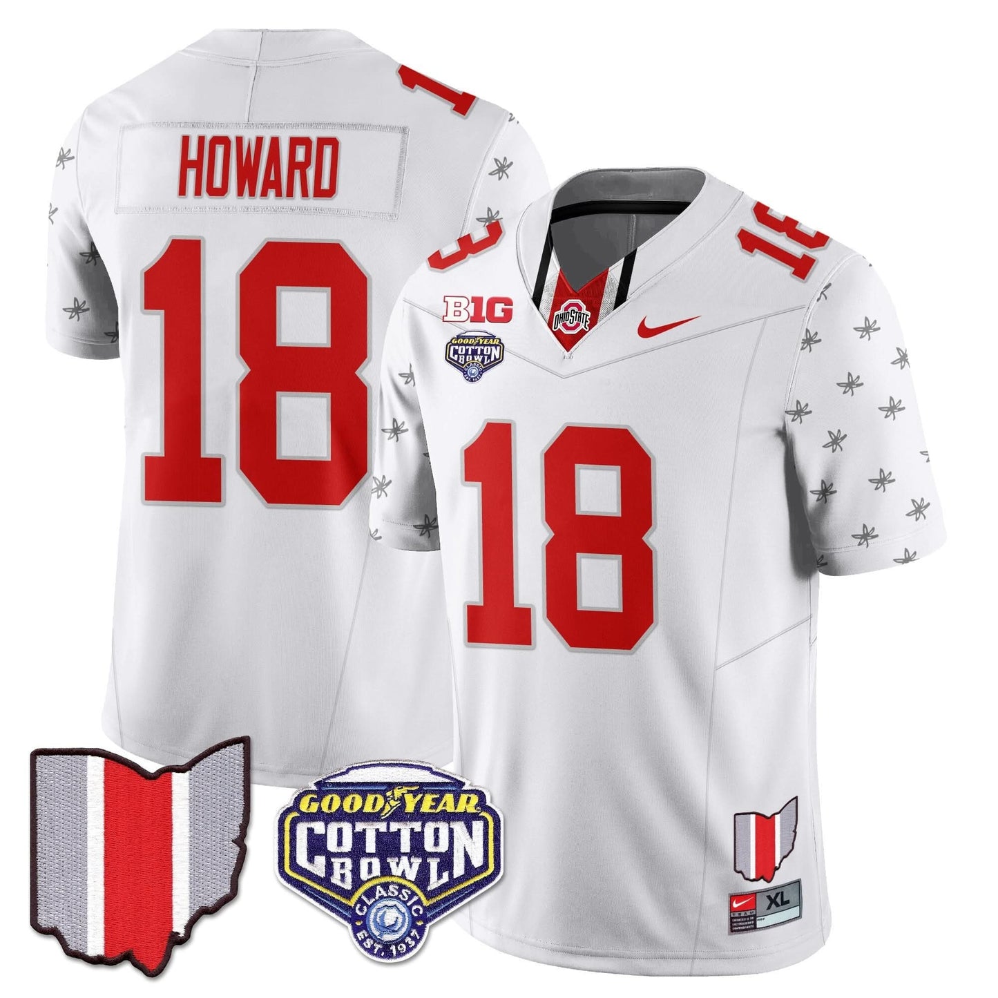 Ohio State Buckeyes 2024 Cotton Bowl Classic Jersey - All Stitched