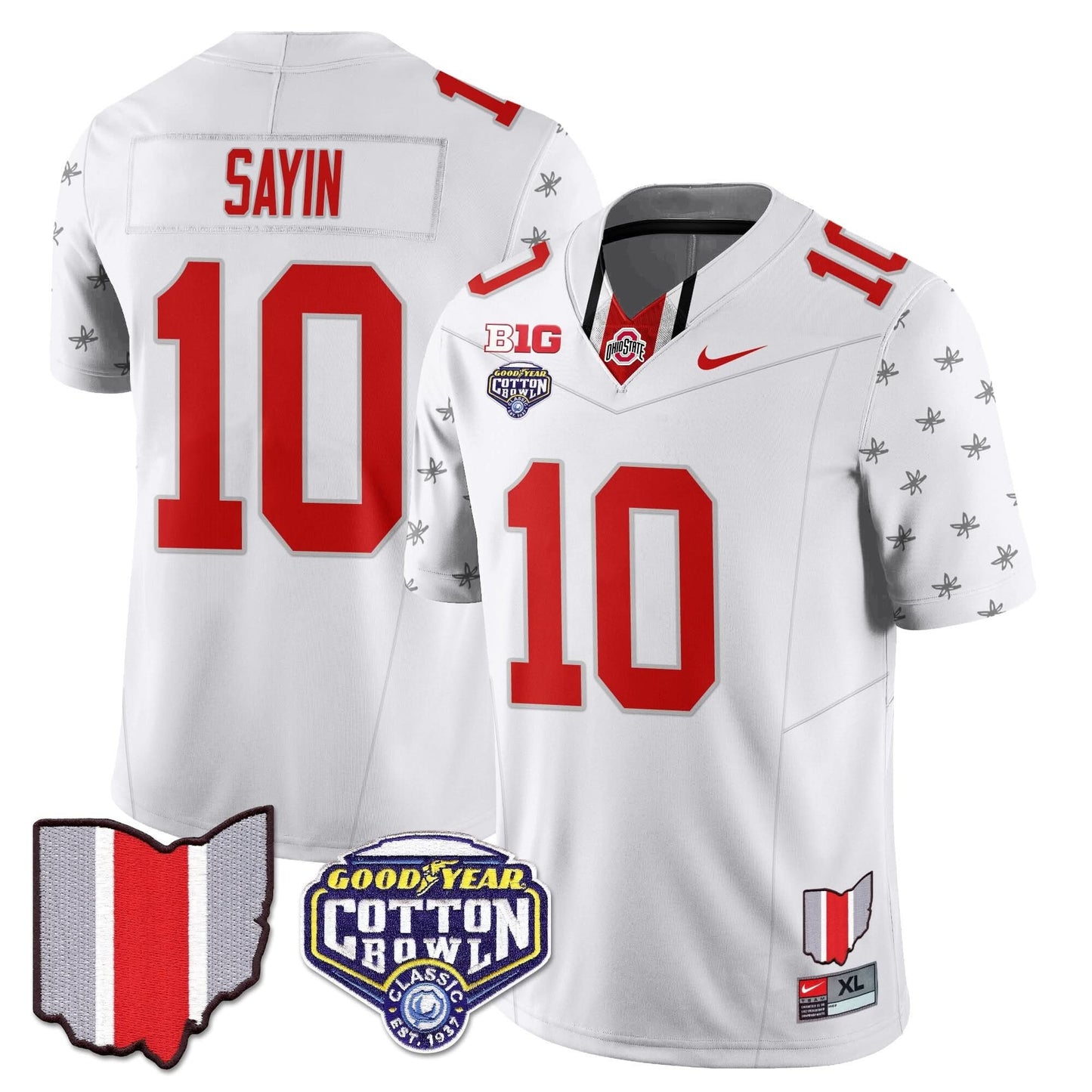 Ohio State Buckeyes 2024 Cotton Bowl Classic Jersey - All Stitched