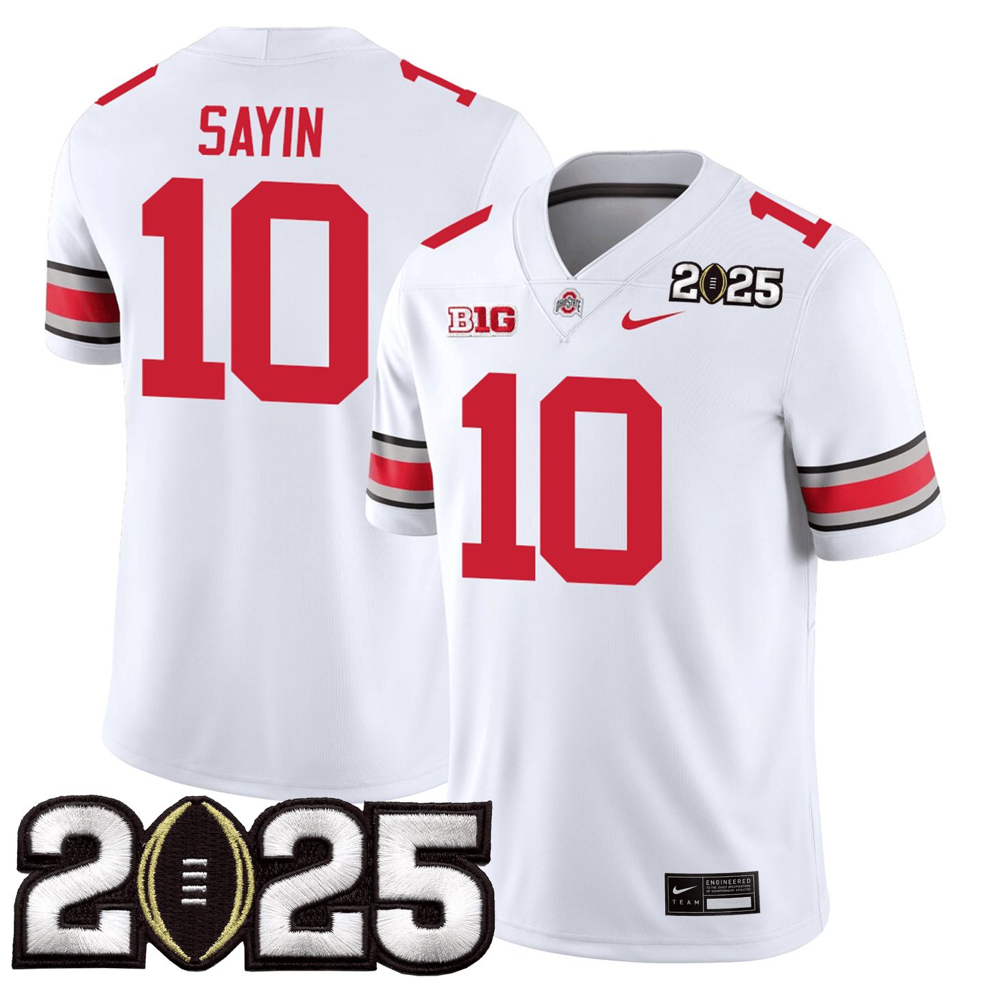 Ohio State Buckeyes Jersey - CFP Final Patch - All Stitched