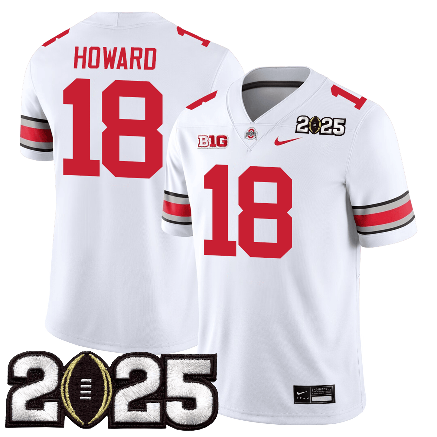 Ohio State Buckeyes Jersey - CFP Final Patch - All Stitched