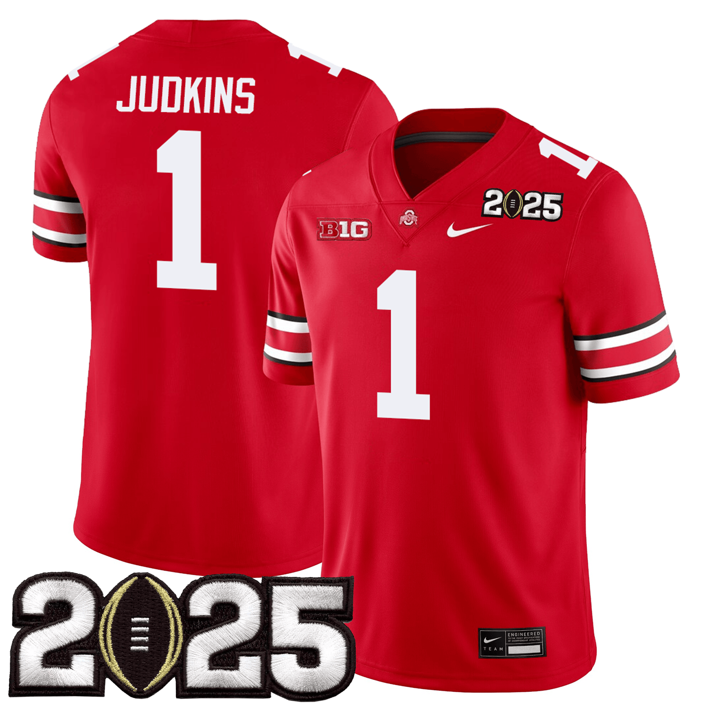 Ohio State Buckeyes Jersey - CFP Final Patch - All Stitched