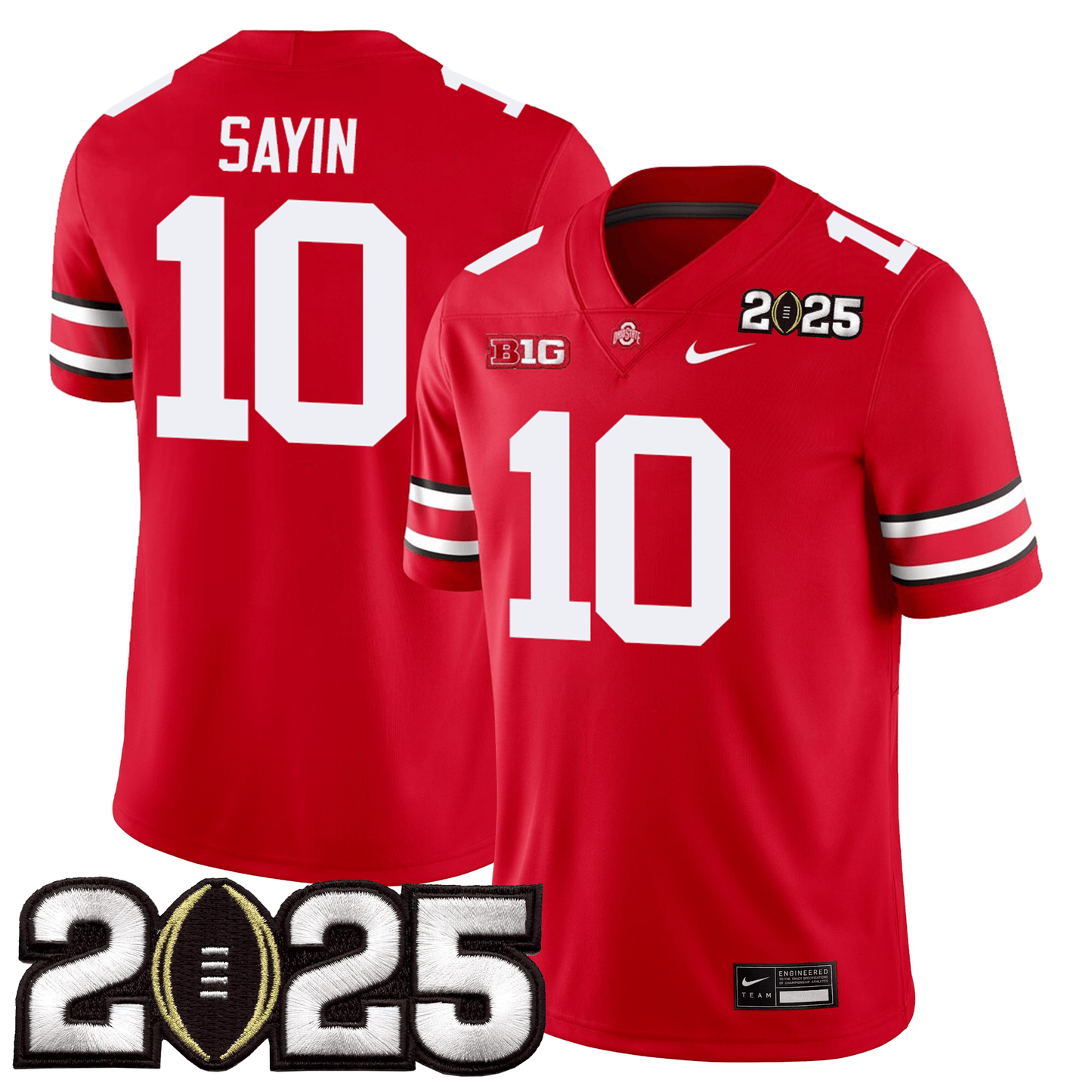 Ohio State Buckeyes Jersey - CFP Final Patch - All Stitched