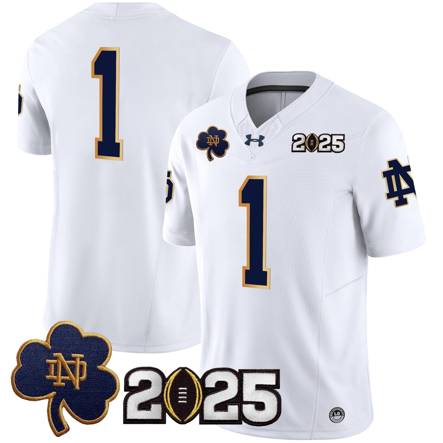 ND 2025 CFP Final Patch Vapor Limited Jersey - All Stitched