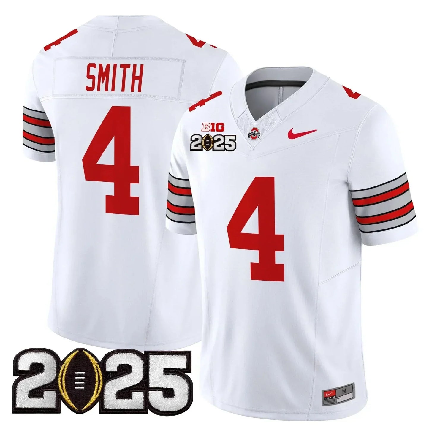 Ohio State Buckeyes Jeremiah Smith 2025 Patch Jersey - All Stitched