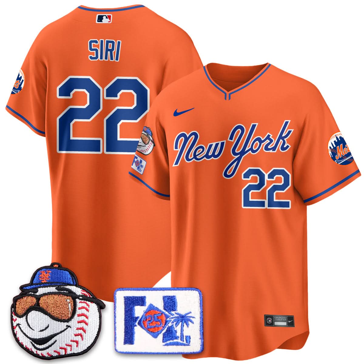 Men's New York Mets Blue Road 2025 Spring Training Jersey - All Stitched