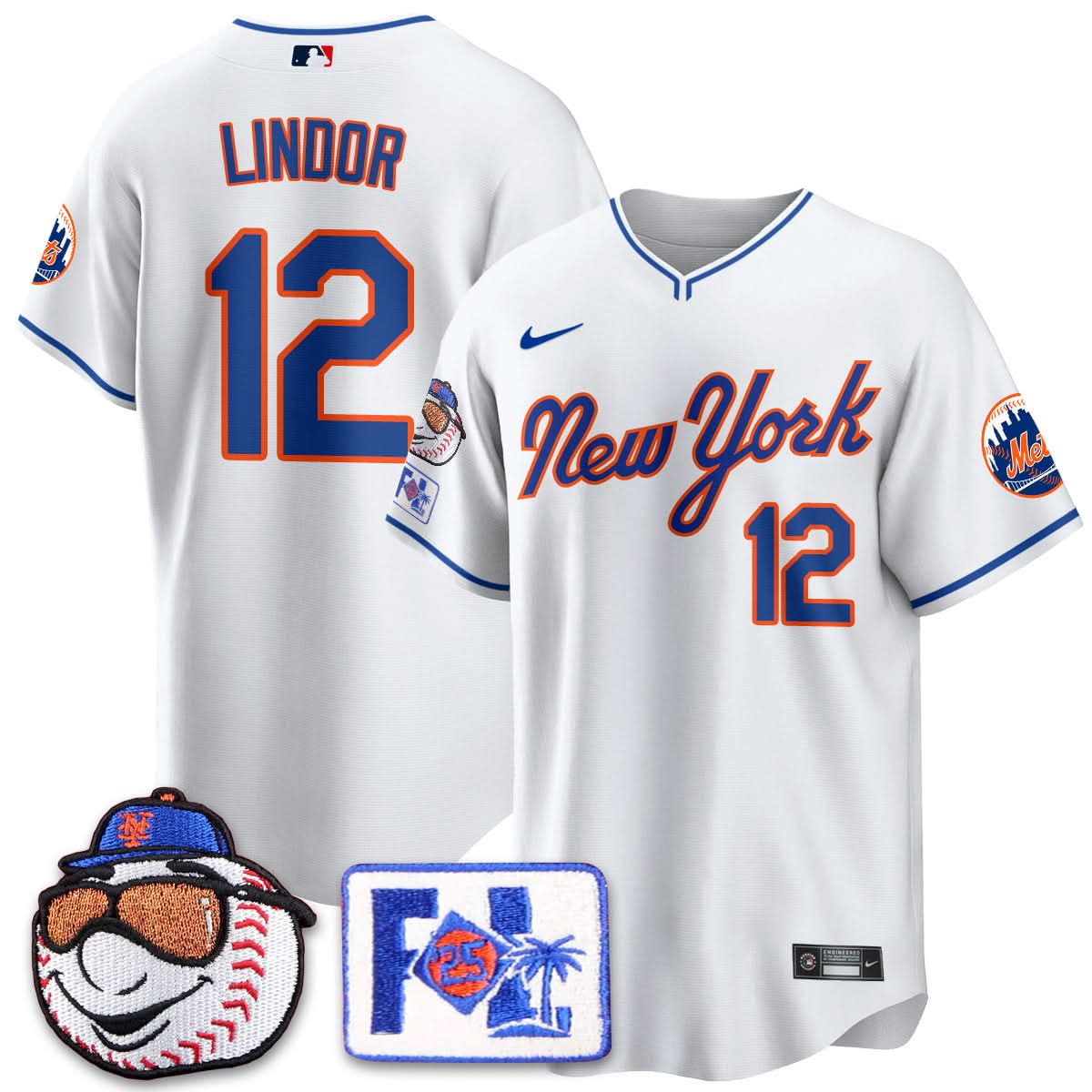 Men's New York Mets Blue Road 2025 Spring Training Jersey - All Stitched