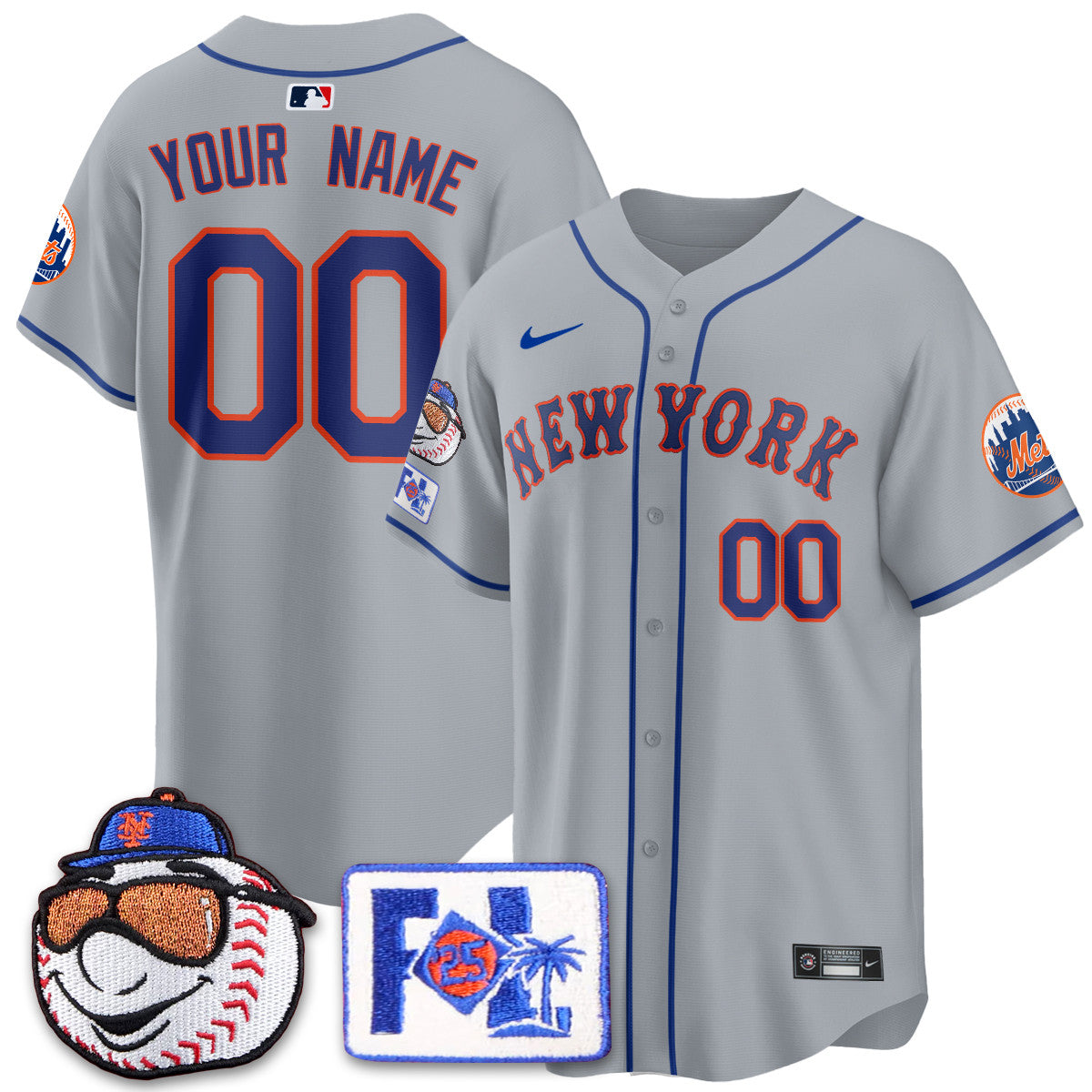 Custom Gender/Name NYM 2025 Spring Training Jersey - All Stitched