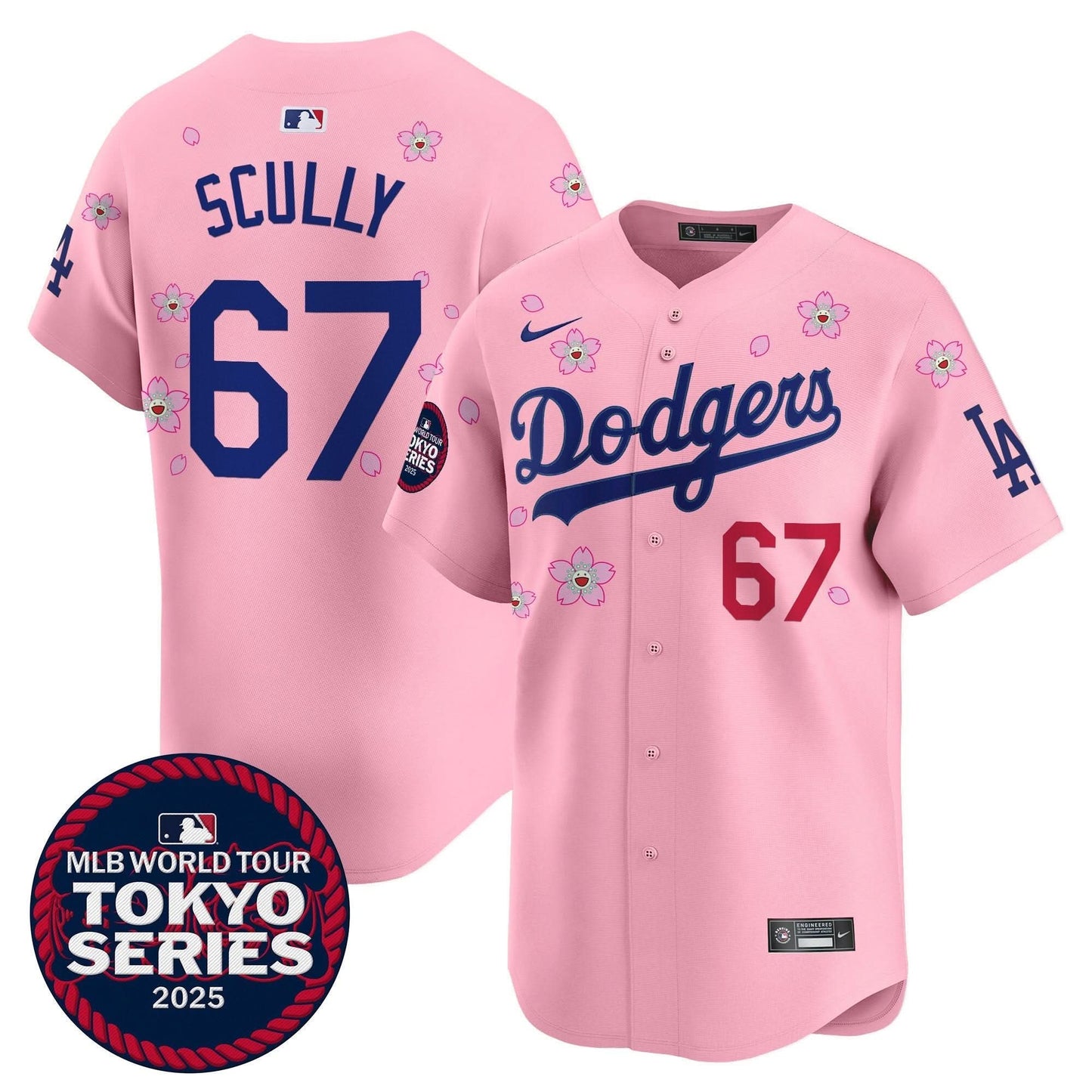 Men's Dodgers Tokyo Series 2025 Vapor Premier Limited Jersey V2 - Stitched