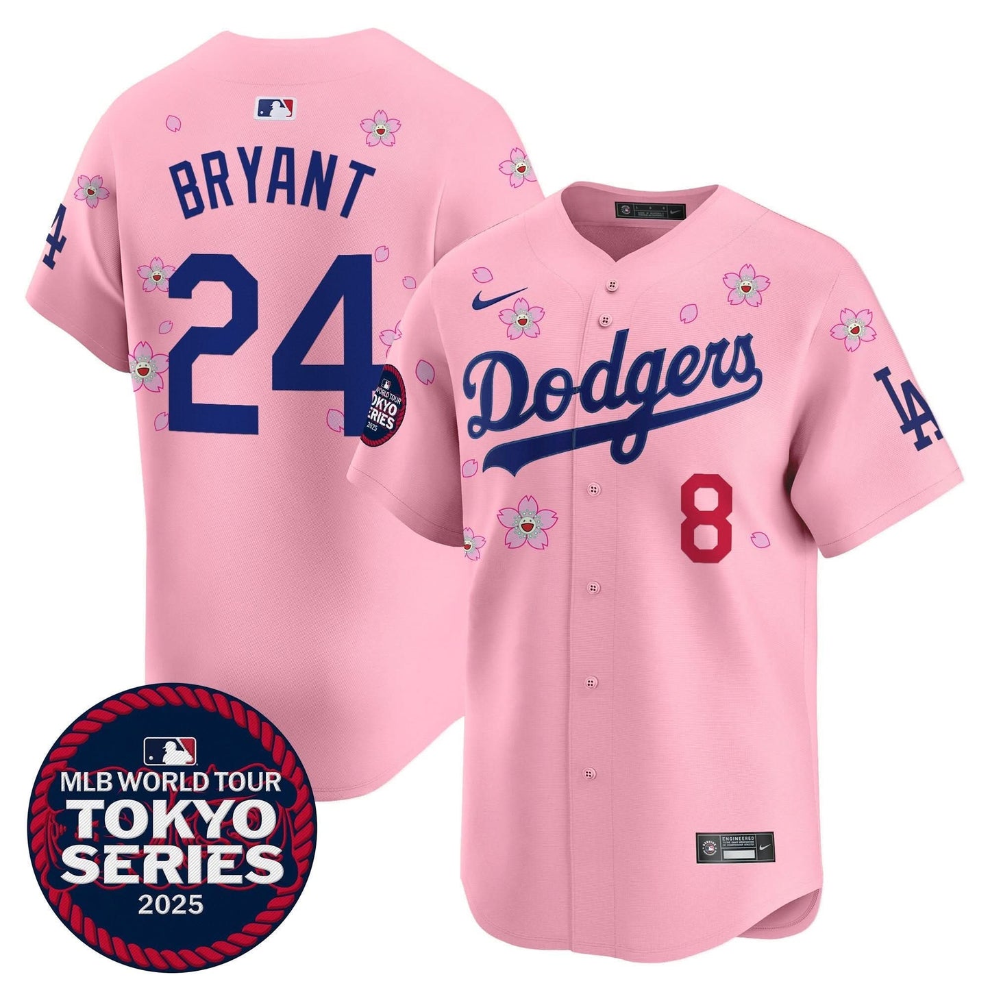 Men's Dodgers Tokyo Series 2025 Vapor Premier Limited Jersey V2 - Stitched