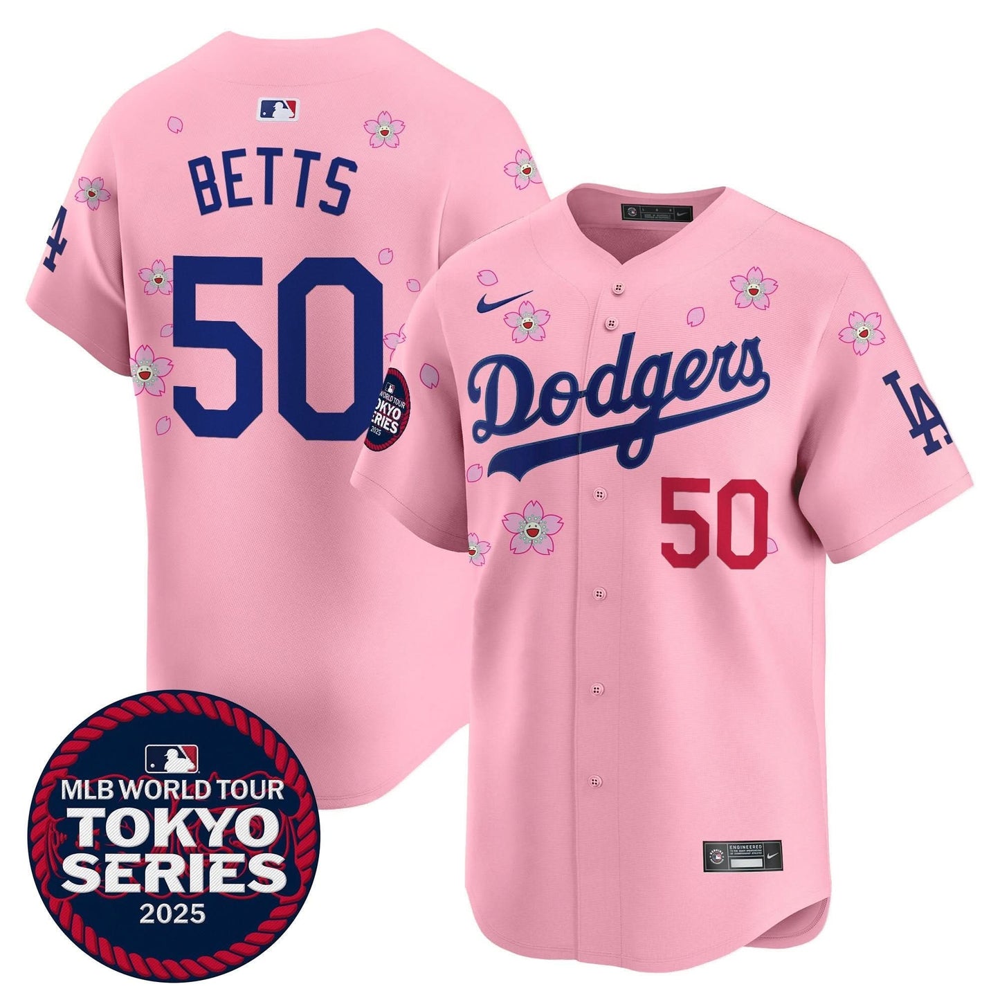 Men's Dodgers Tokyo Series 2025 Vapor Premier Limited Jersey V2 - Stitched