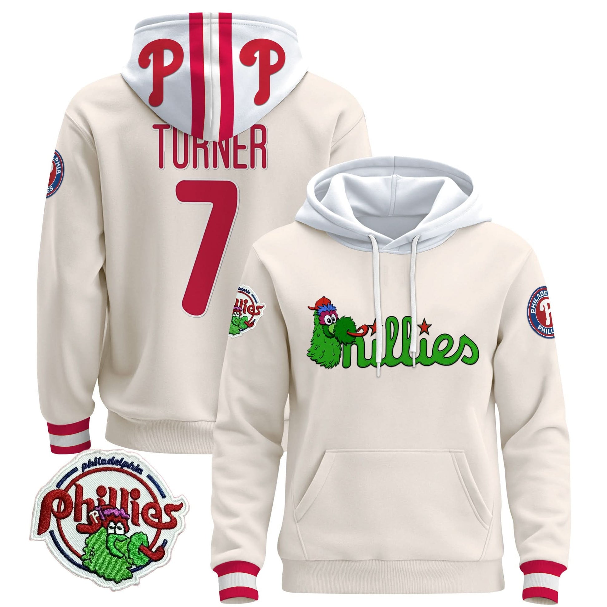 Men's Philadelphia Phillies Phanatic Patch Pullover Hoodie - All Stitched